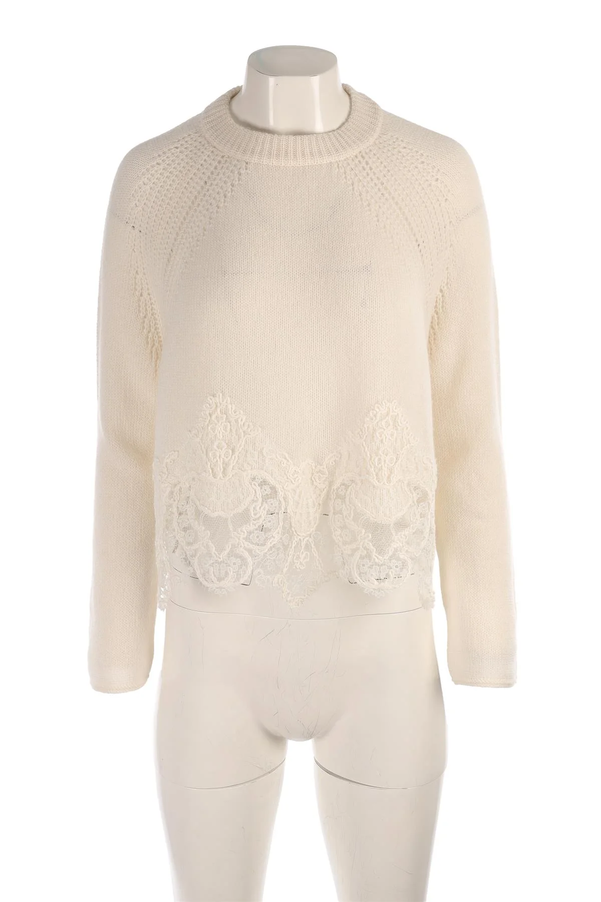 ERMANNO SCERVINO WHITE CASHMERE SWEATER IT 46 UK 14 - Image 2