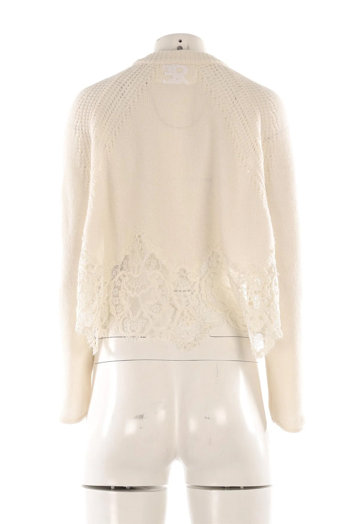 ERMANNO SCERVINO WHITE CASHMERE SWEATER IT 46 UK 14 - Image 4