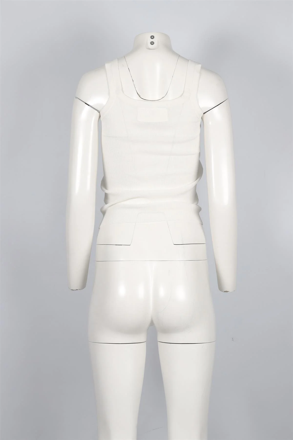 ERMANNO SCERVINO WHITE COTTON TOP IT 38 UK 6 - Image 4