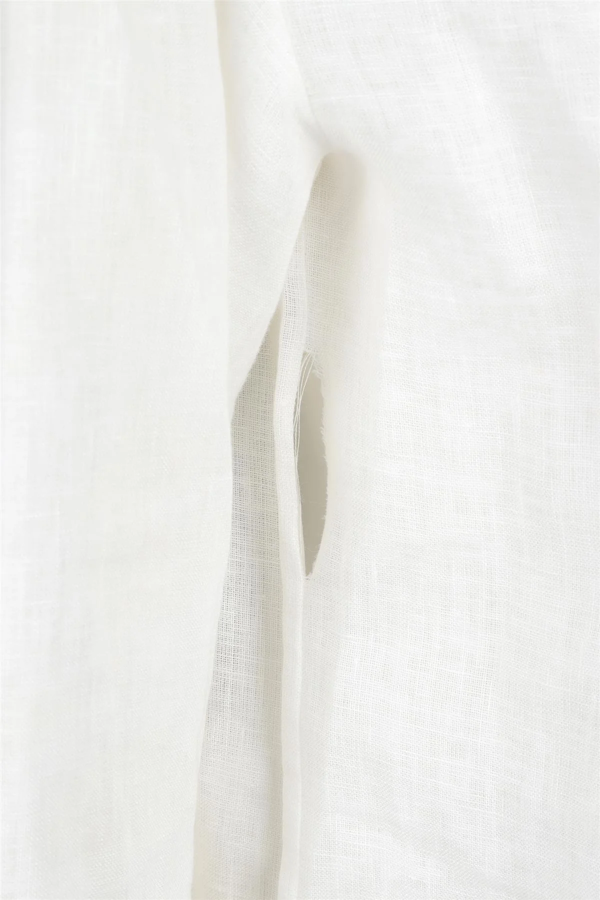 ERMANNO SCERVINO WHITE LINEN MINI DRESS IT 40 UK 8 - Image 5