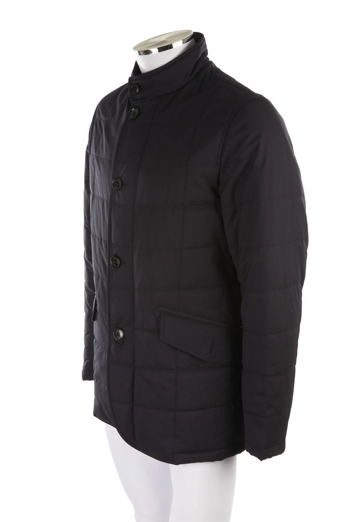 ERMENEGILDO ZEGNA NAVY MEN'S PADDED WOOL JACKET US/UK 42 FR 52 IT 52 - Image 3