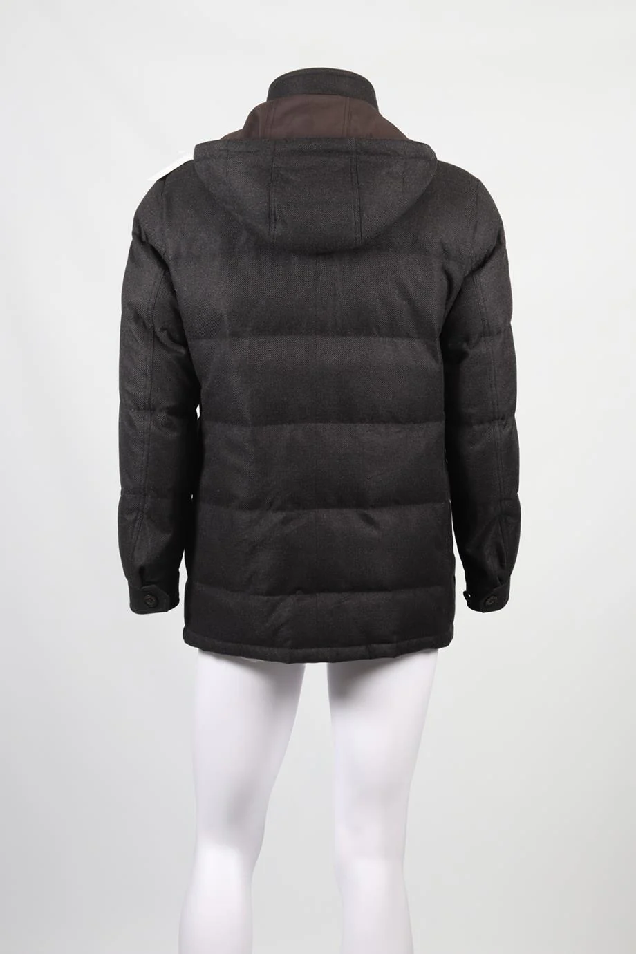 ERMENEGILDO ZEGNO MEN'S PADDED WOOL DOWN JACKET IT 50 UK/US 40, IT 50 - Image 4