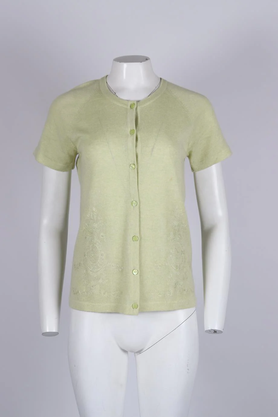 ESCADA EMBROIDERED CASHMERE CARDIGAN DE 38 UK 12 - Image 2