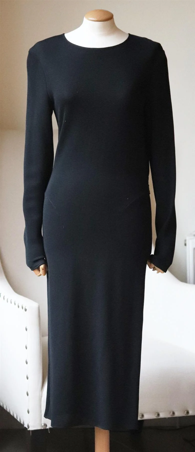 ESTEBAN CORTAZAR CUTOUT STRETCH KNIT MIDI DRESS FR 38 UK 10 - Image 2