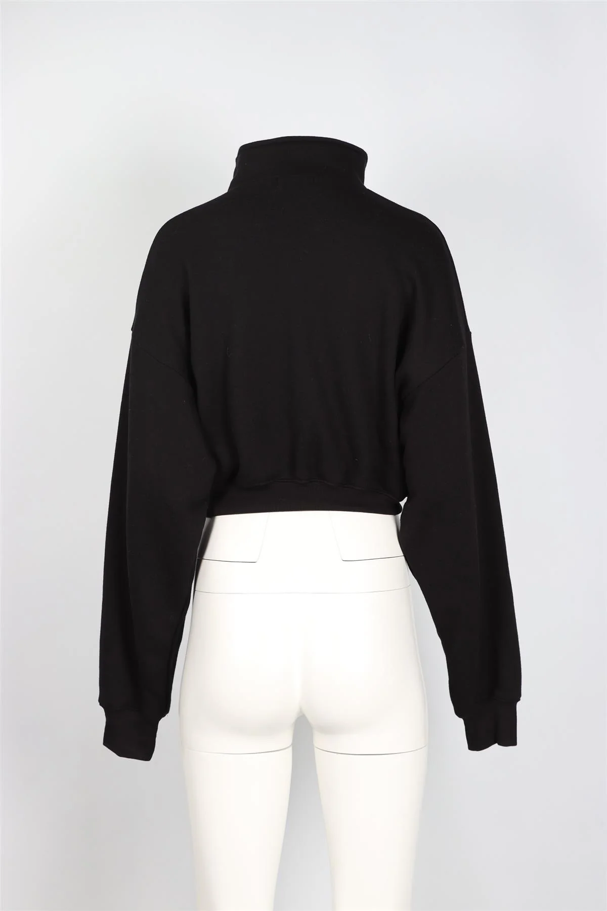 ÉTERNE BLACK COTTON BLEND SWEATSHIRT SMALL - Image 4