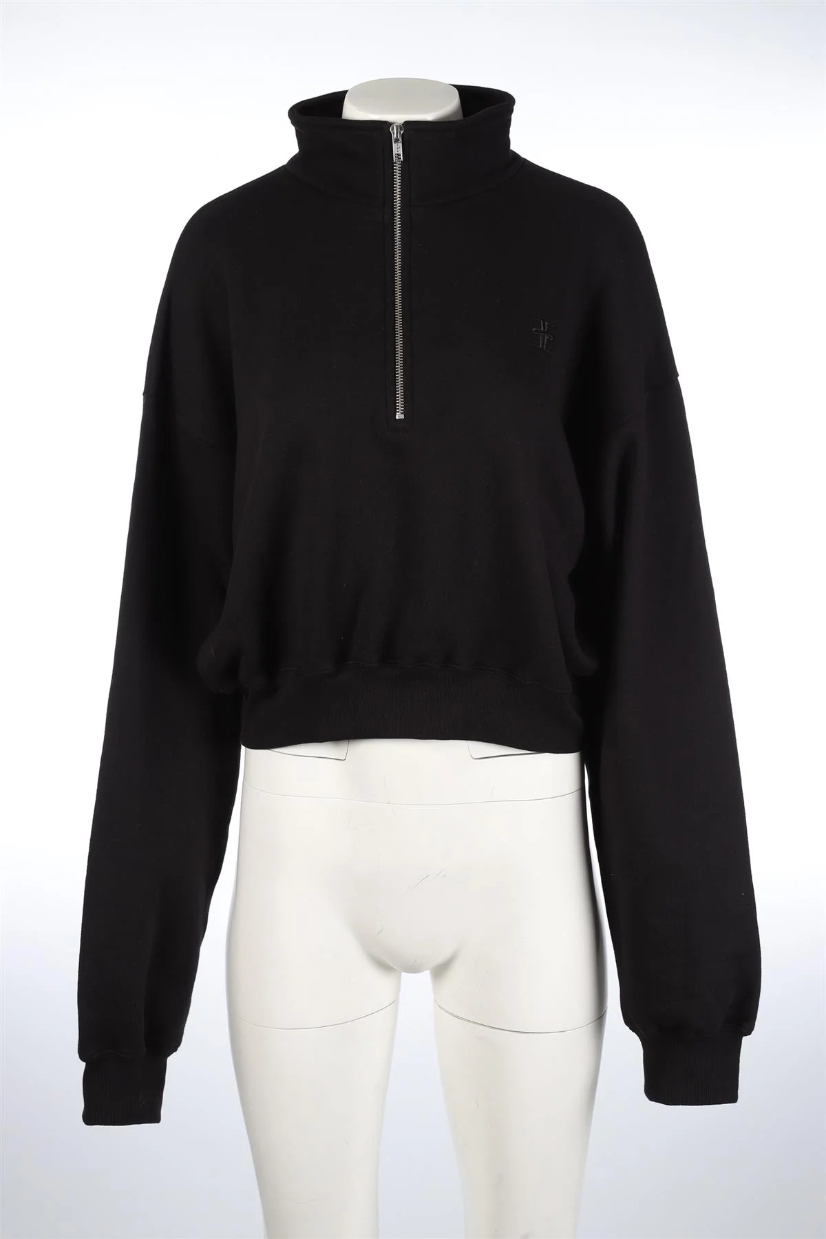ETERNE BLACK COTTON SWEATSHIRT LARGE - Image 2