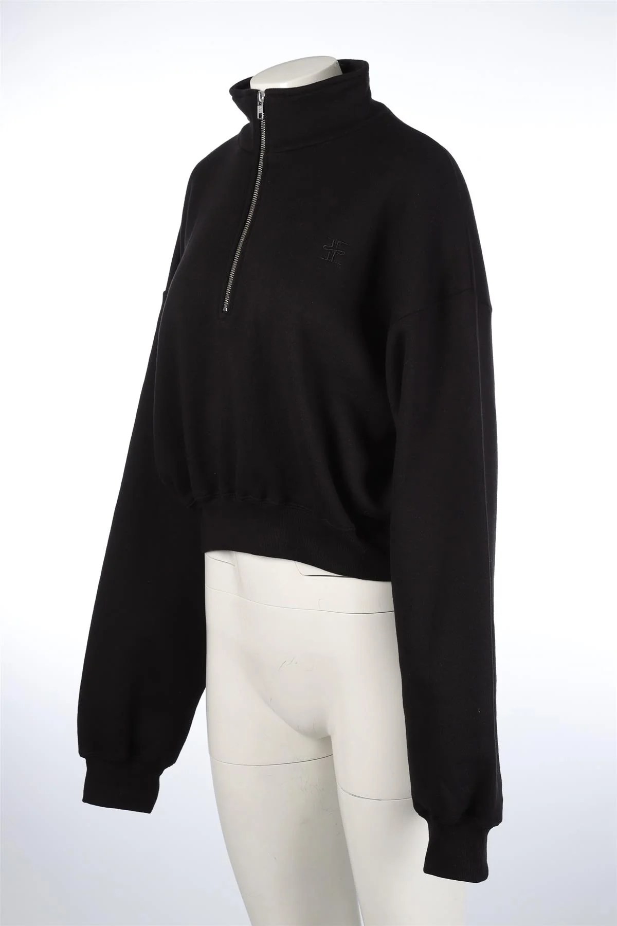 ETERNE BLACK COTTON SWEATSHIRT LARGE - Image 3