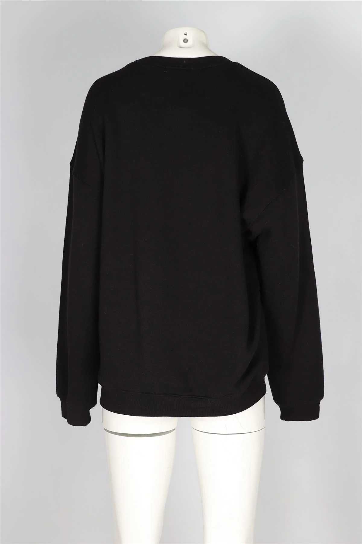 ETERNE BLACK COTTON SWEATSHIRT MEDIUM - Image 4