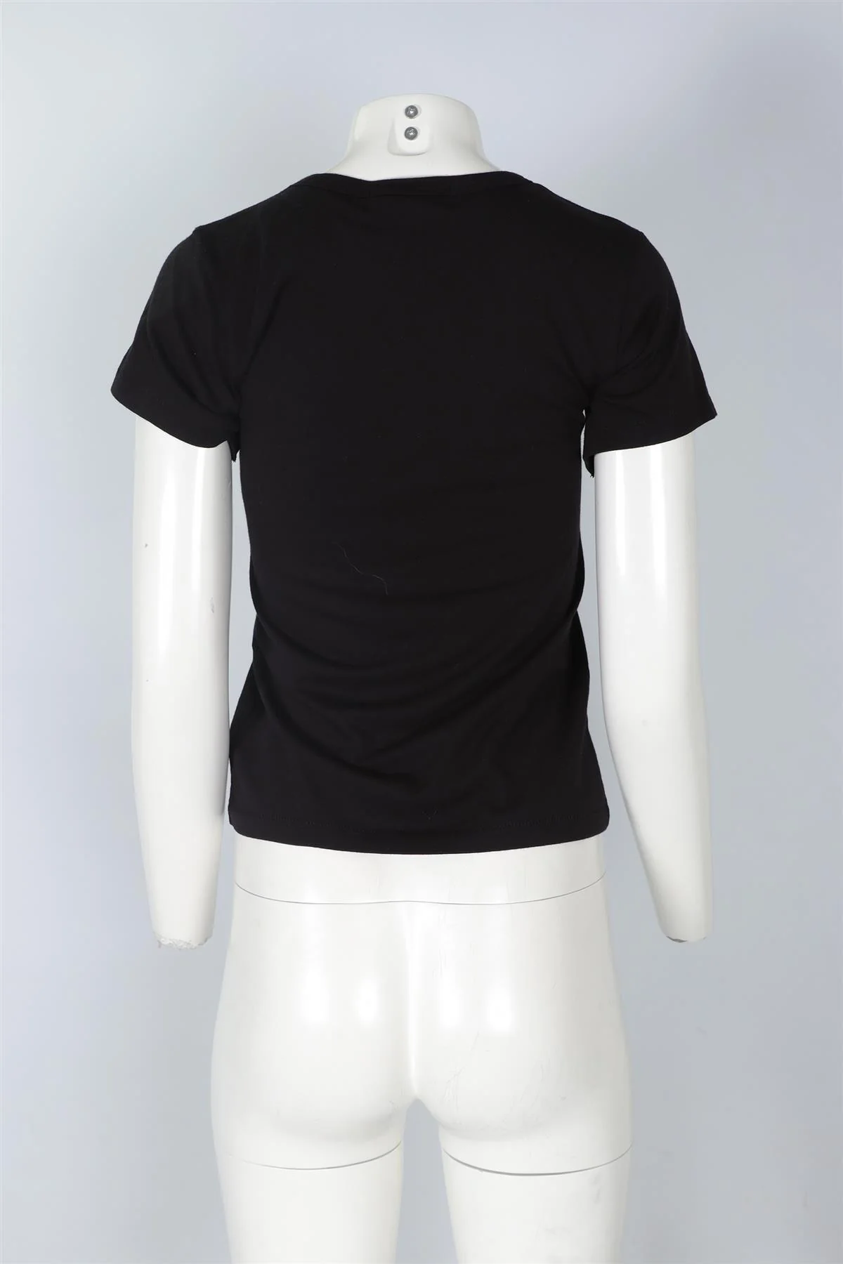 ETERNE BLACK COTTON T-SHIRT MEDIUM - Image 4