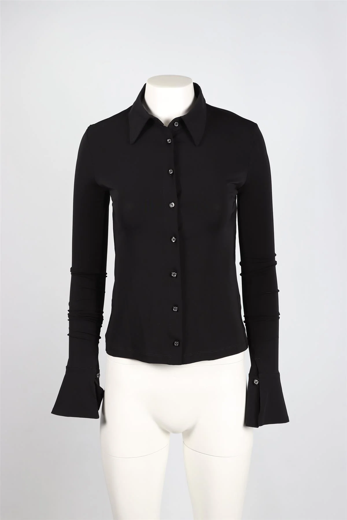 ÉTERNE BLACK JERSEY SHIRT XSMALL - Image 2