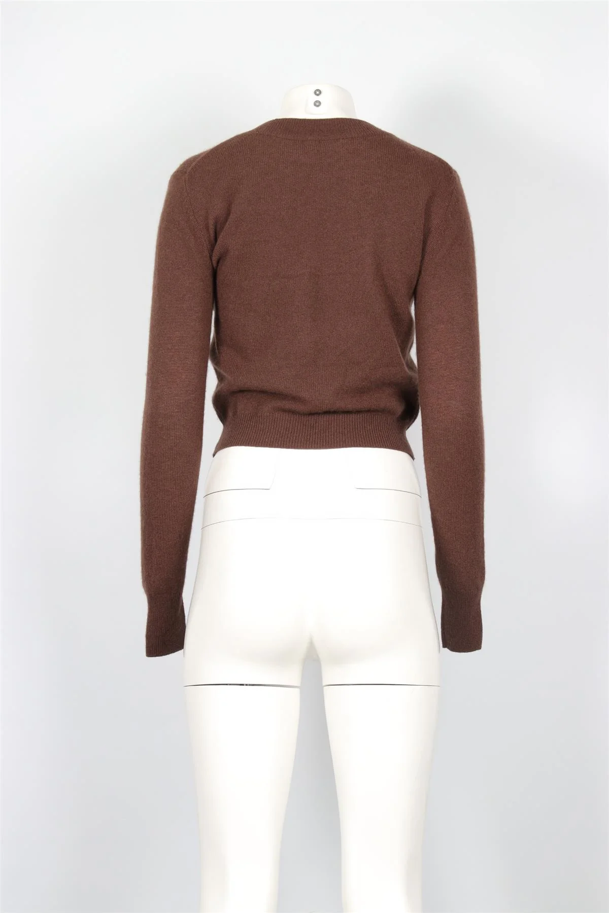 ÉTERNE BROWN CASHMERE SWEATER XSMALL-SMALL - Image 4