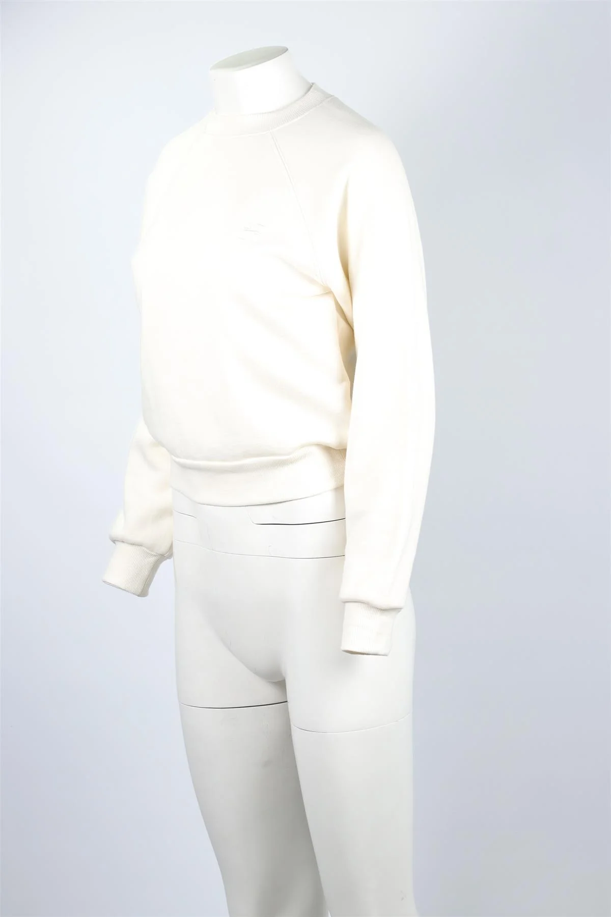 ETERNE CREAM COTTON SWEATSHIRT SMALL - Image 3
