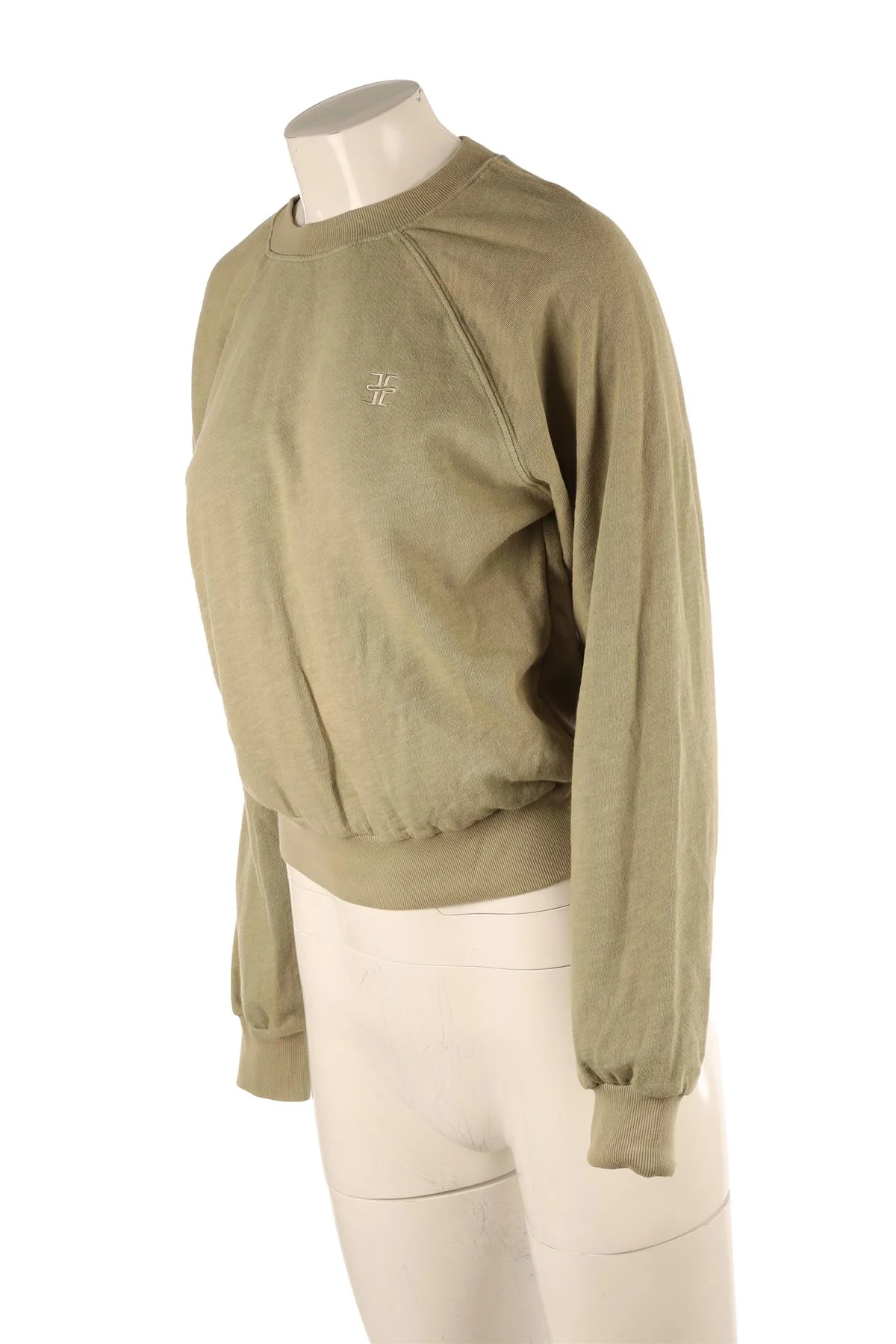 ETERNE GREEN COTTON SWEATSHIRT SMALL - Image 3