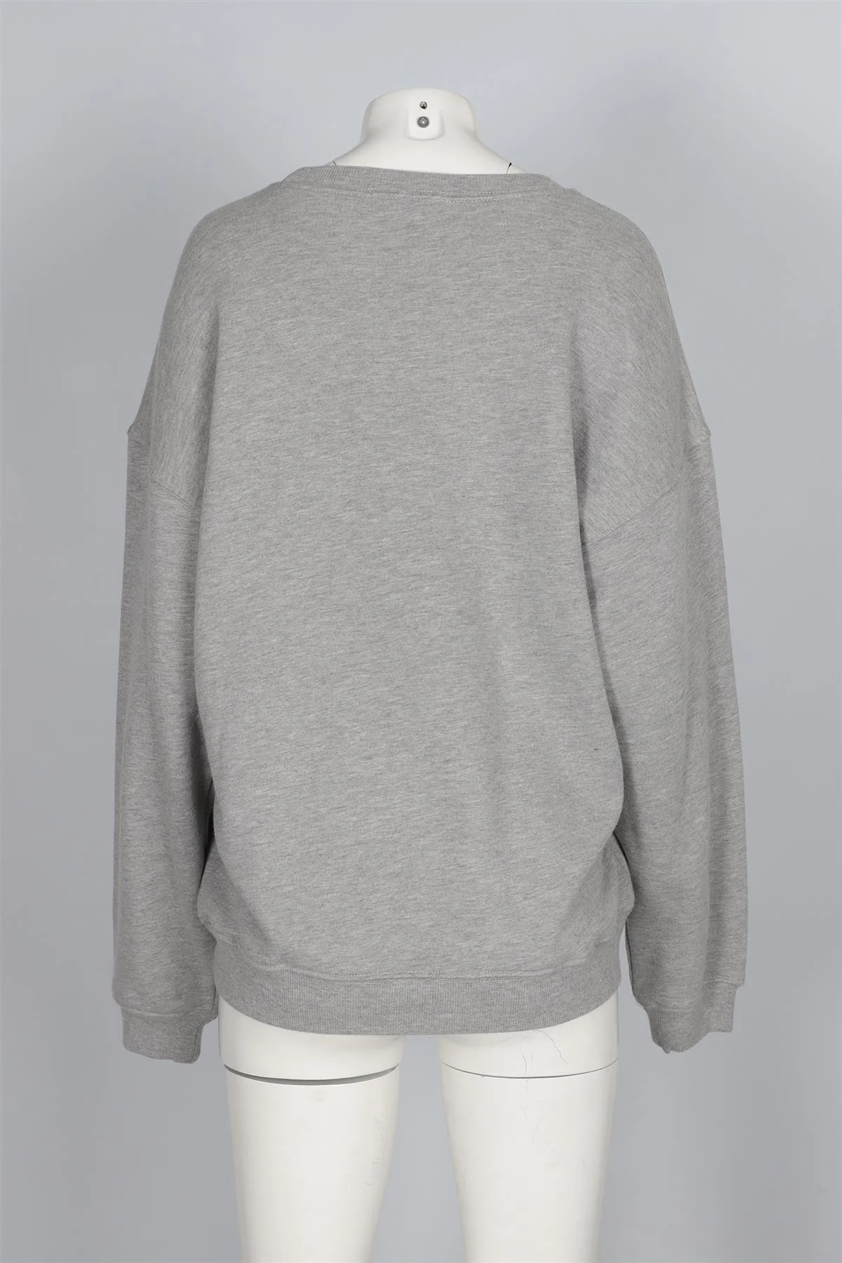 ETERNE GREY COTTON SWEATSHIRT MEDIUM - Image 4