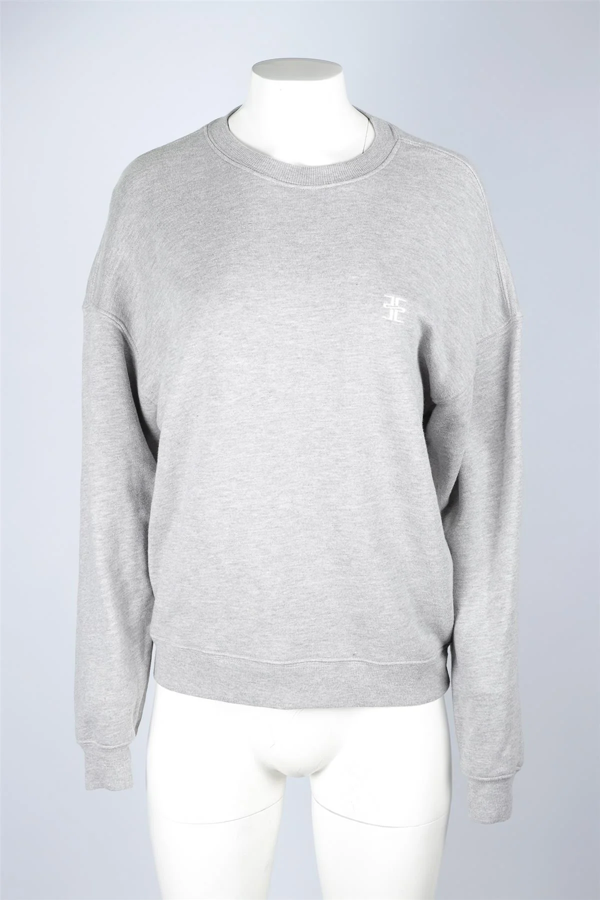 ETERNE GREY COTTON SWEATSHIRT XSMALL - Image 2