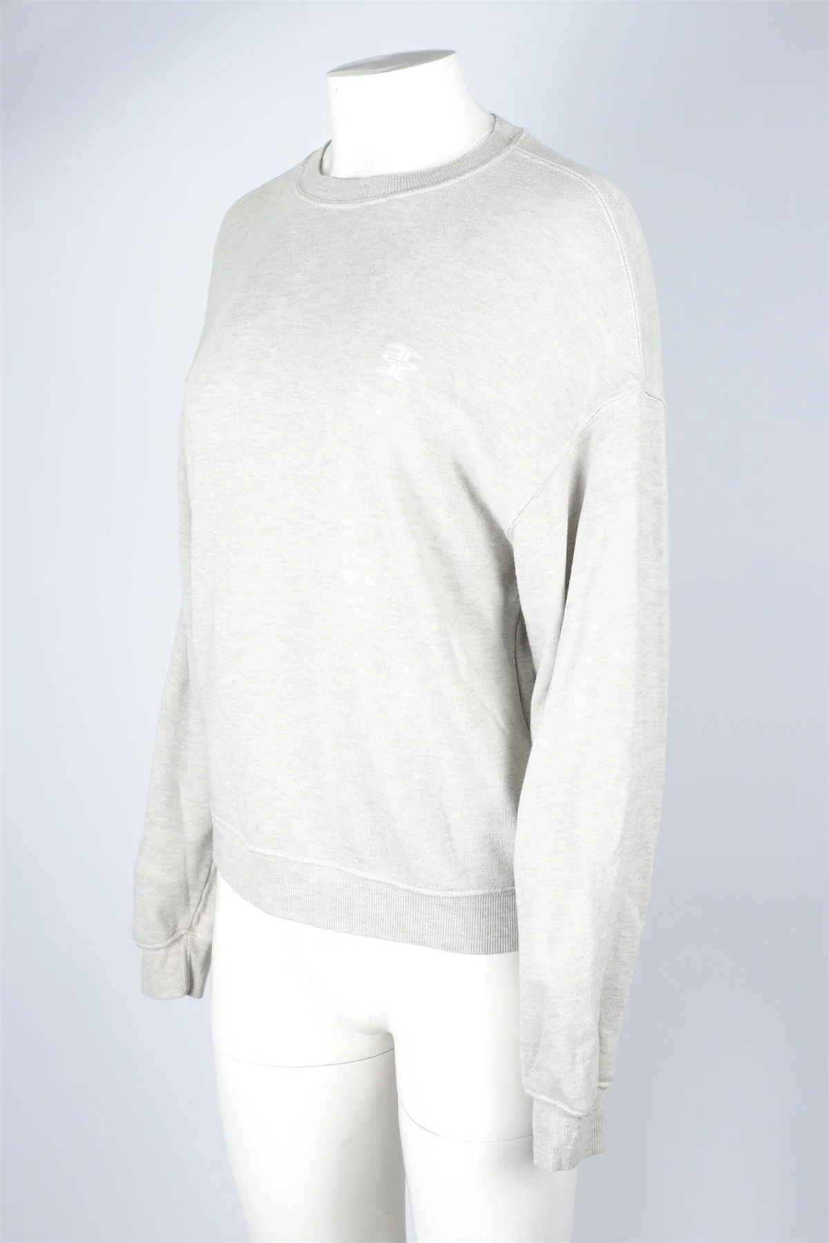 ETERNE GREY COTTON SWEATSHIRT XSMALL - Image 3