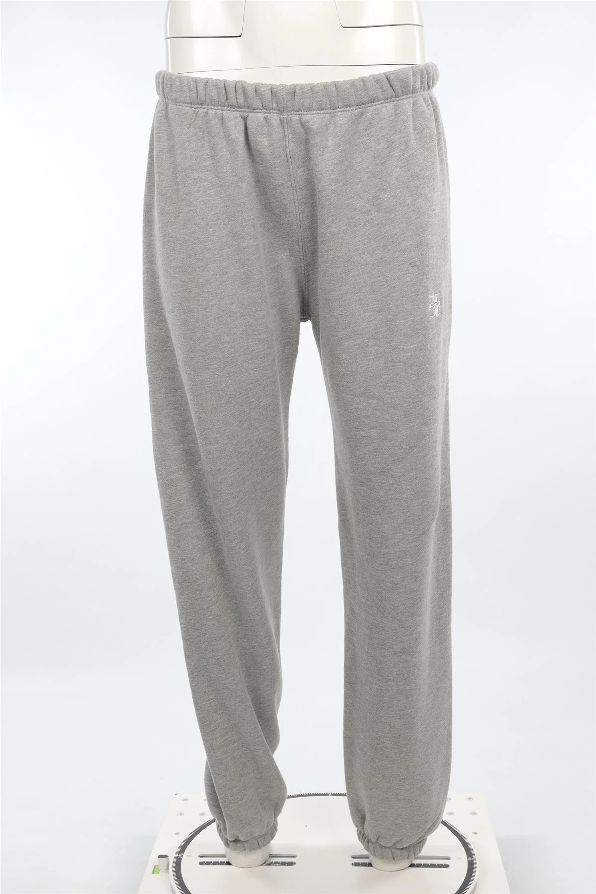 ETERNE GREY COTTON TRACK PANTS LARGE - Image 2