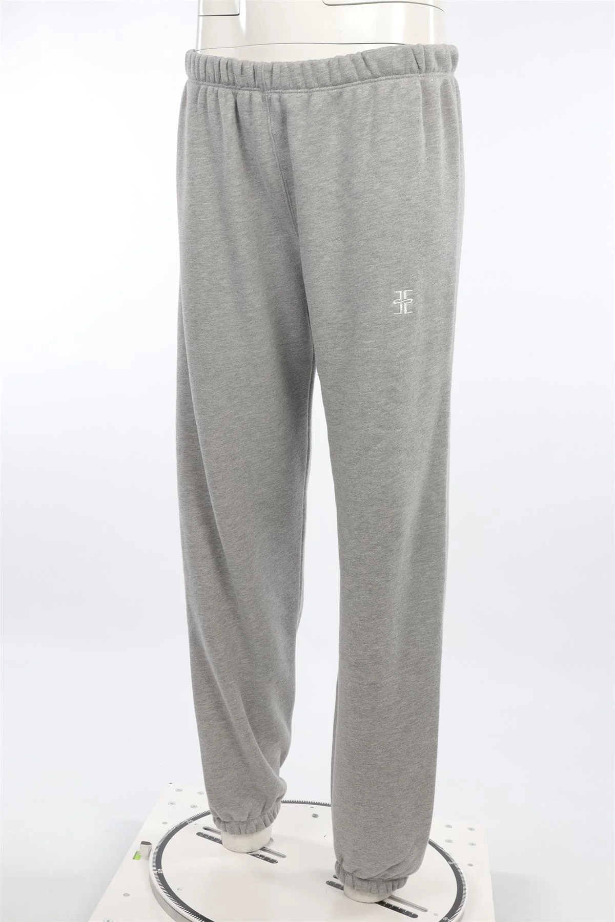 ETERNE GREY COTTON TRACK PANTS LARGE - Image 3