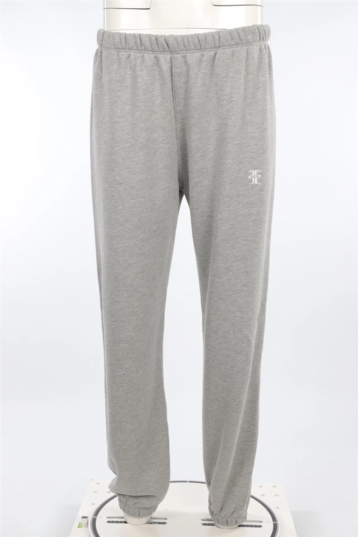 ETERNE GREY COTTON TRACK PANTS LARGE - Image 2