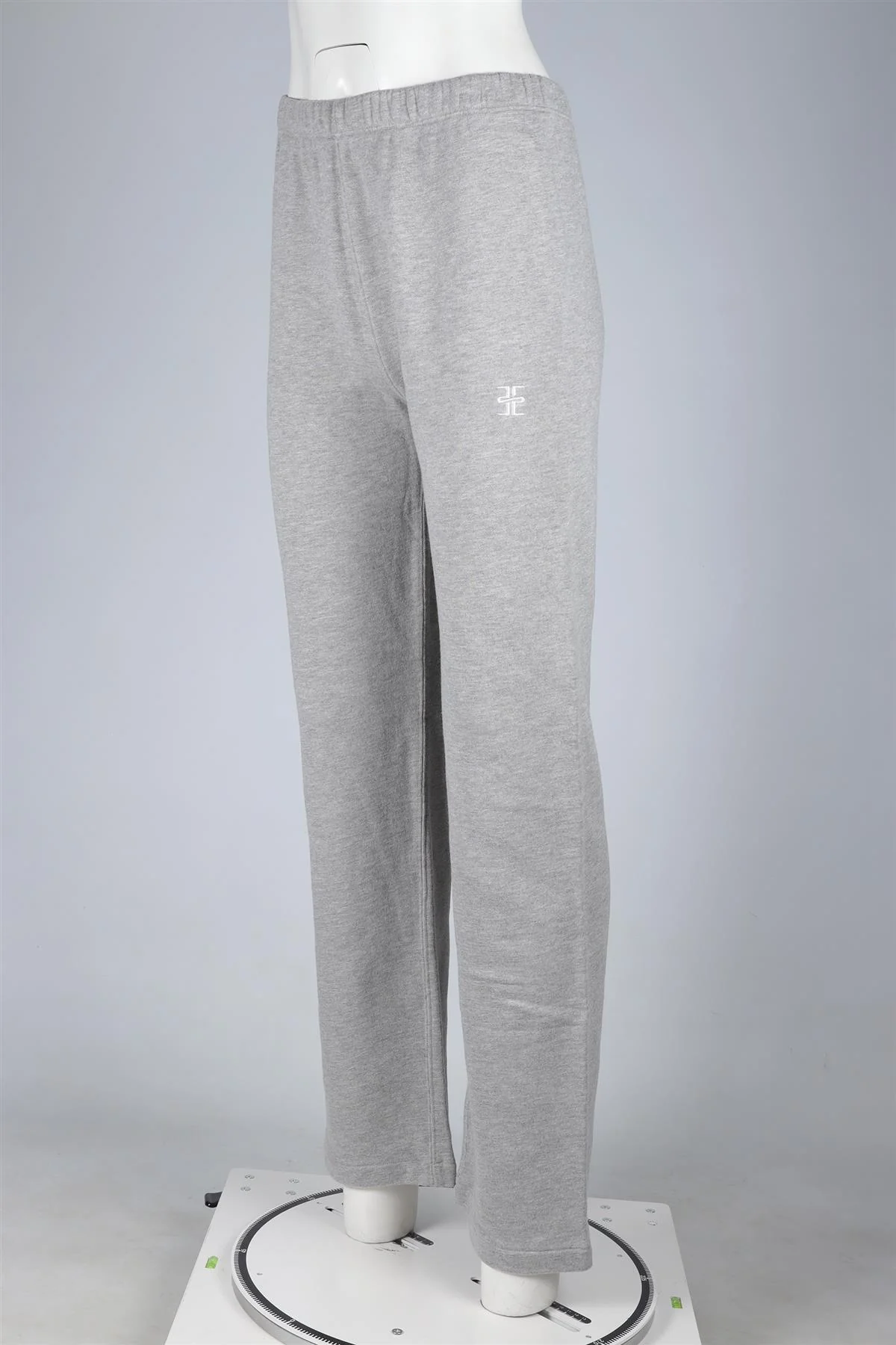 ETERNE GREY COTTON TRACK PANTS SMALL - Image 3