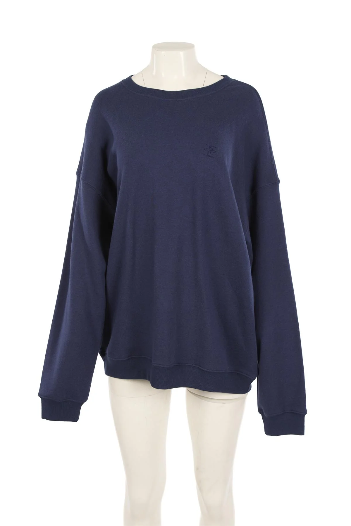 ETERNE NAVY COTTON SWEATSHIRT LARGE - Image 2
