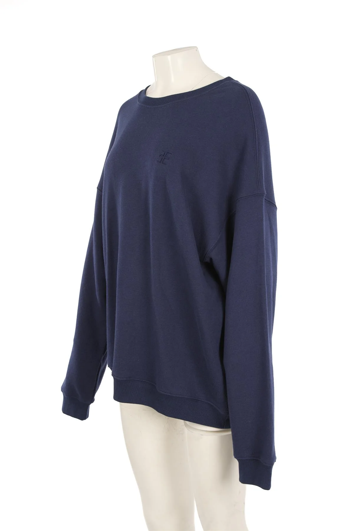 ETERNE NAVY COTTON SWEATSHIRT LARGE - Image 3