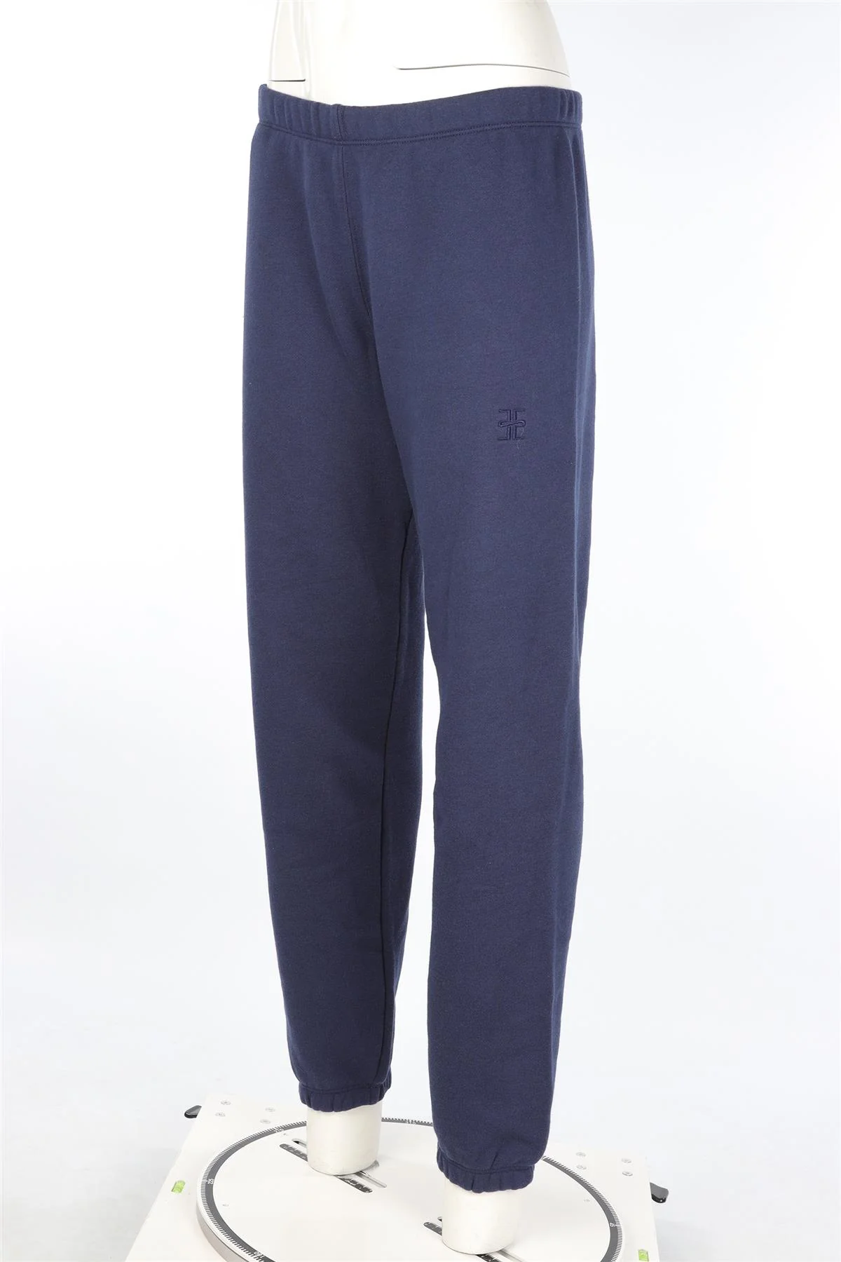 ETERNE NAVY COTTON TRACK PANTS MEDIUM - Image 3