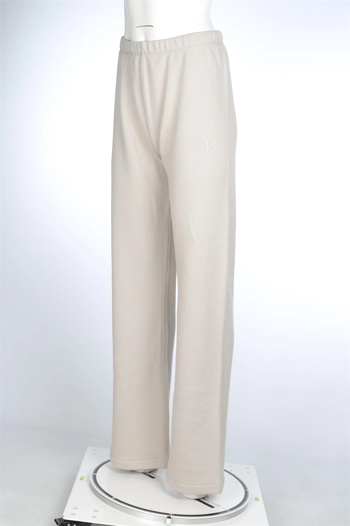 ETERNE TAUPE COTTON TRACK PANTS LARGE - Image 3