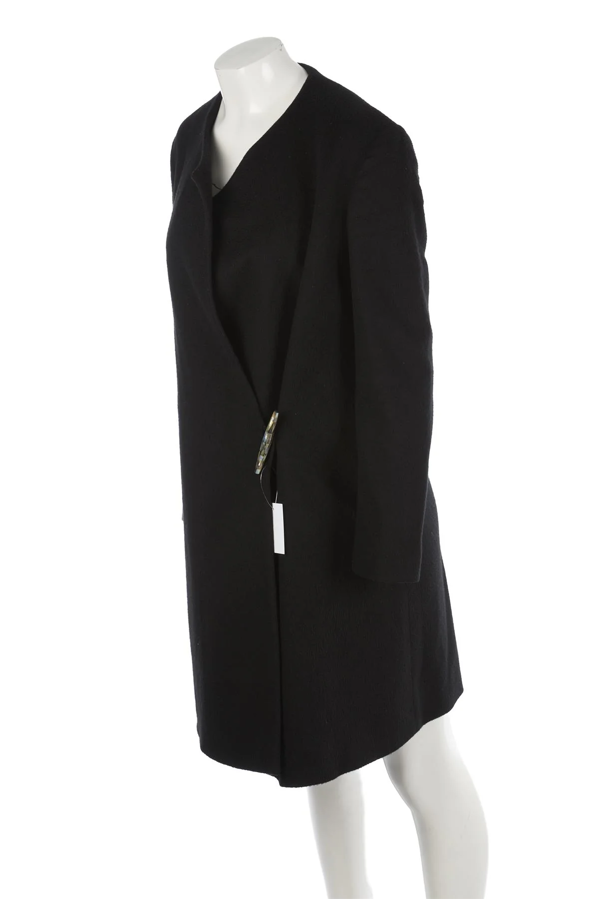ETRO BLACK CASHMERE COAT IT 42 UK 10 - Image 3
