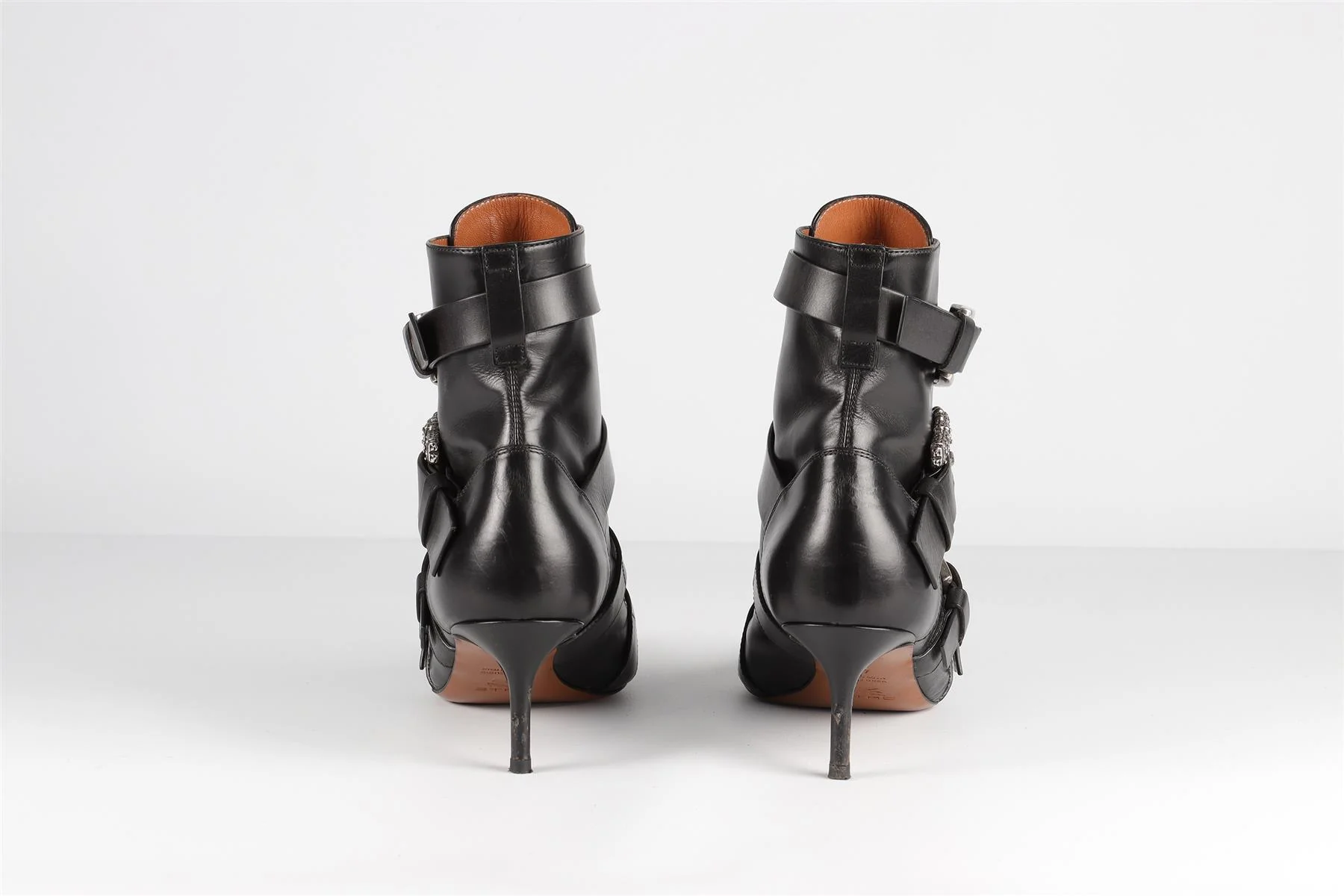 ETRO BLACK LEATHER ANKLE BOOTS EU 40 UK 7 US 10 - Image 5