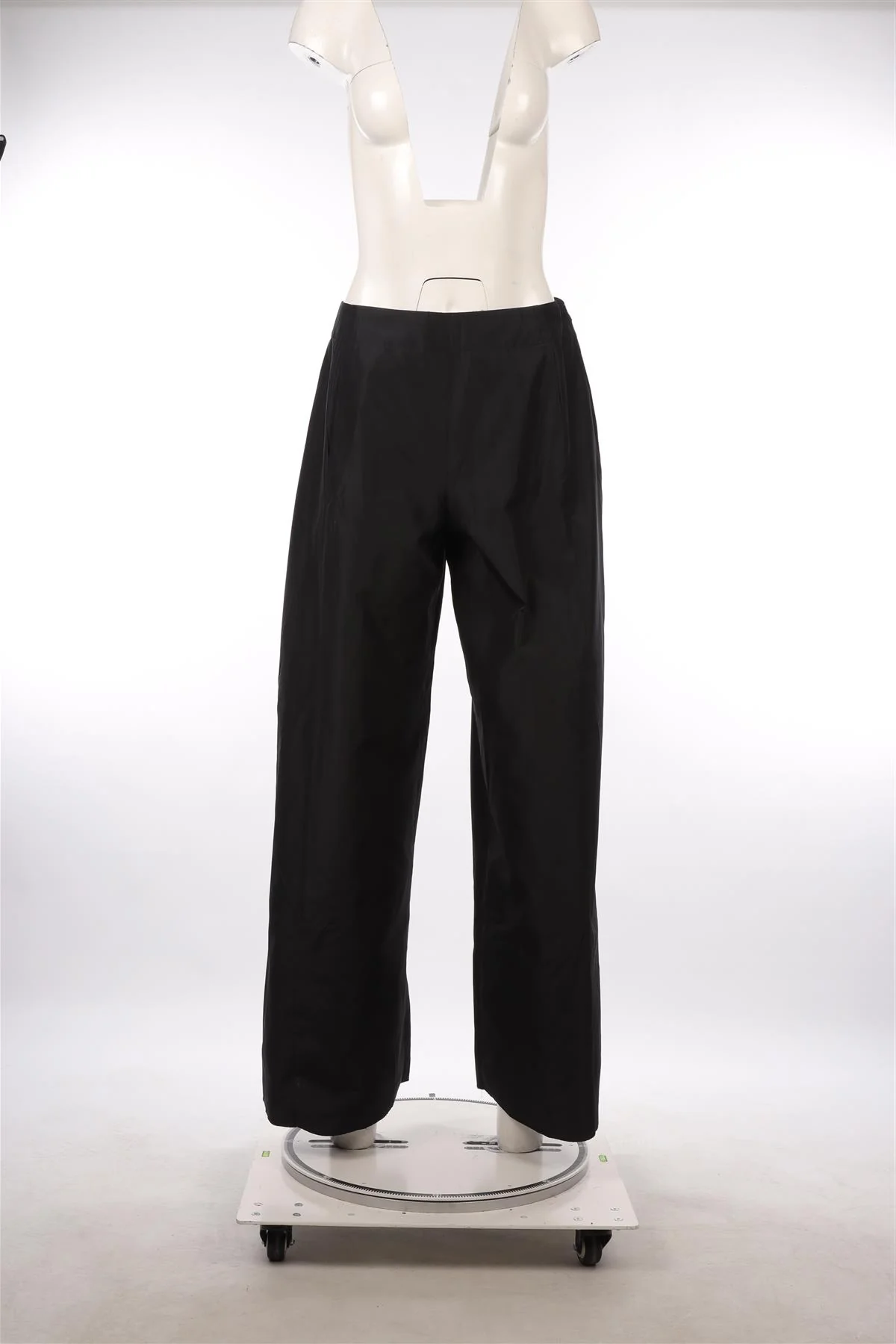 ETRO BLACK TAFFETA WIDE LEG PANTS IT 42 UK 10 - Image 2