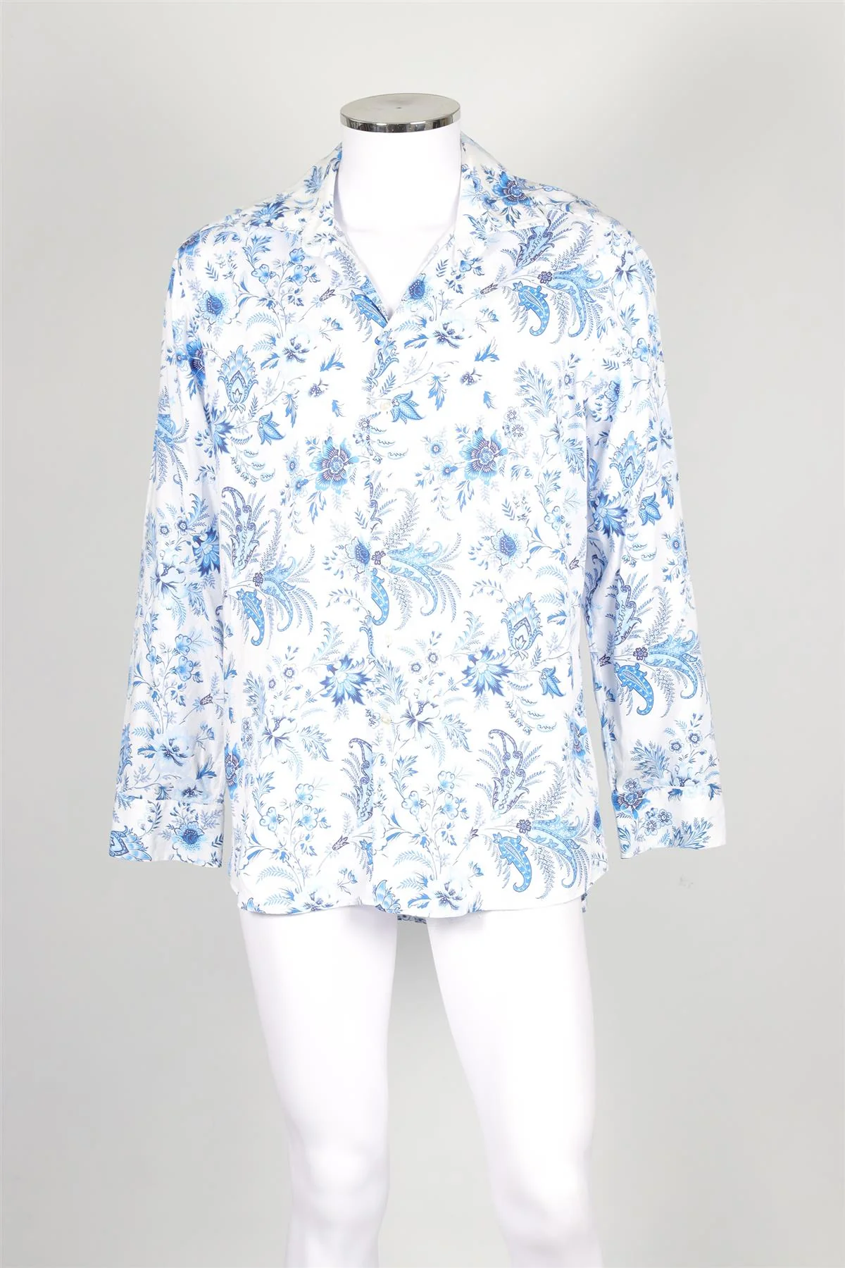 ETRO BLUE MEN'S COTTON SHIRT IT 44 UK/US CHEST 34 - Image 2