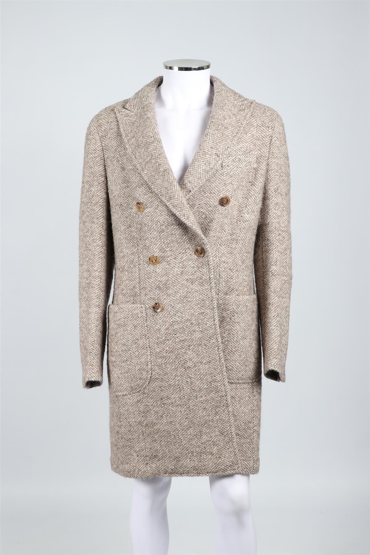ETRO BROWN MEN'S WOOL COAT IT 52 UK 42 - Image 2