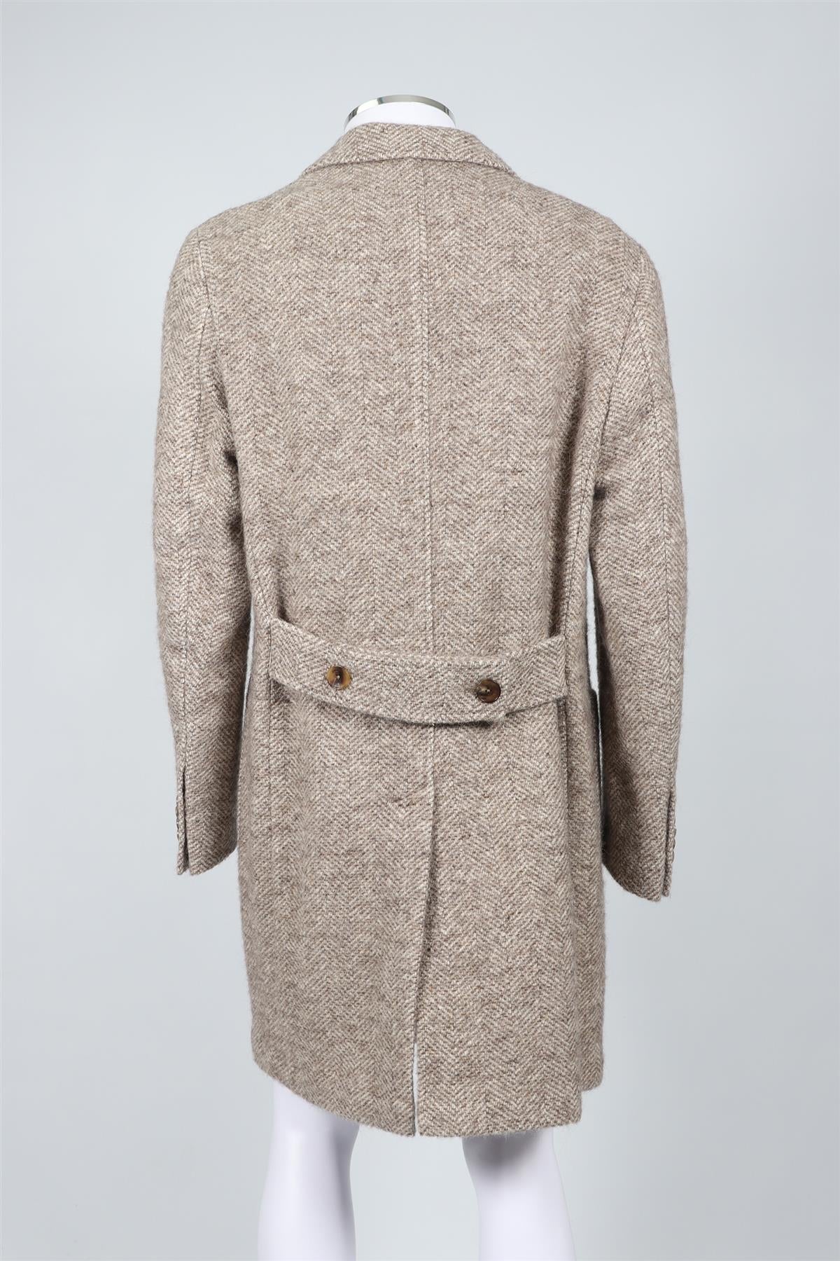 ETRO BROWN MEN'S WOOL COAT IT 52 UK 42 - Image 4