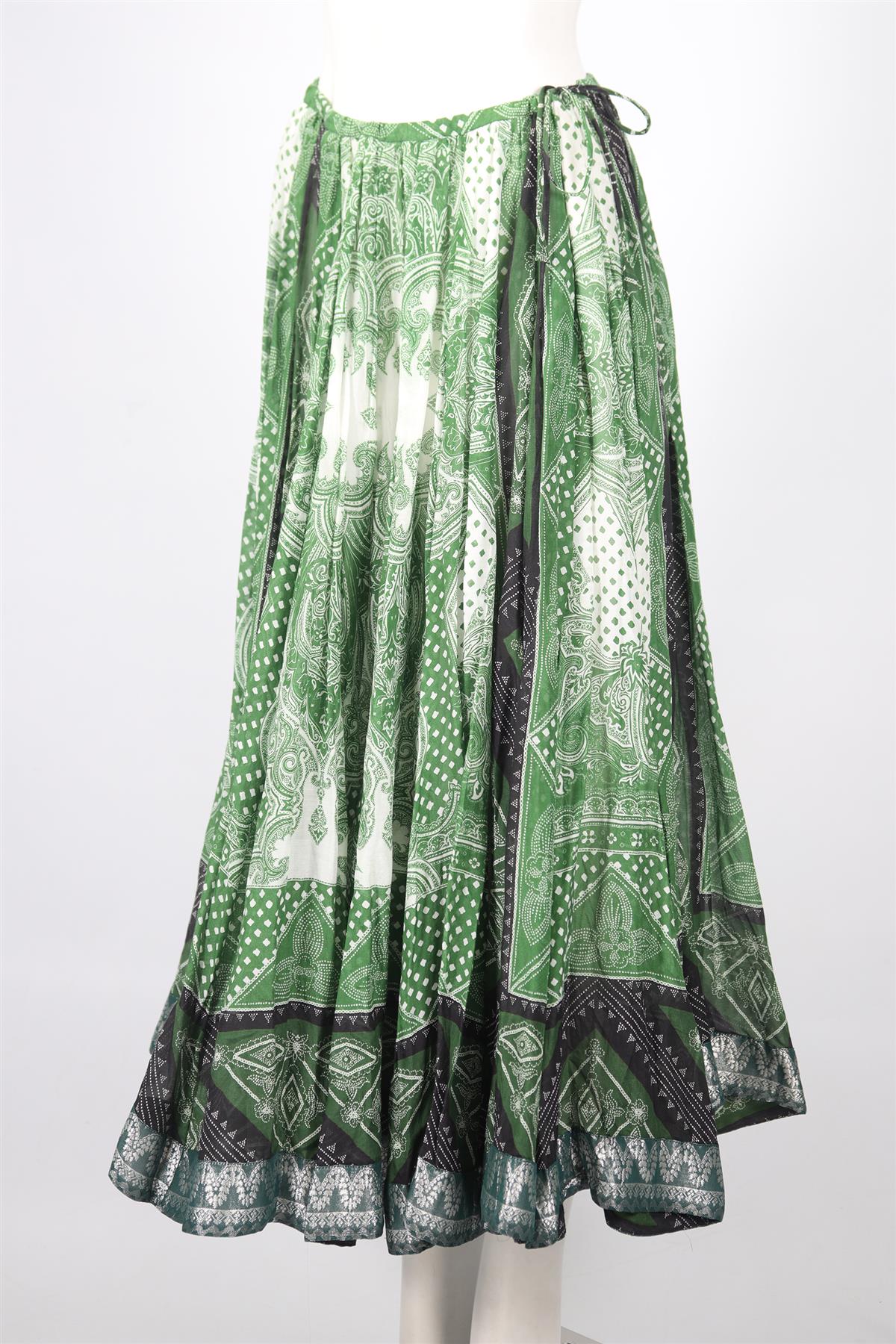 ETRO COTTON BLEND MAXI SKIRT IT 44 UK 12 - Image 3
