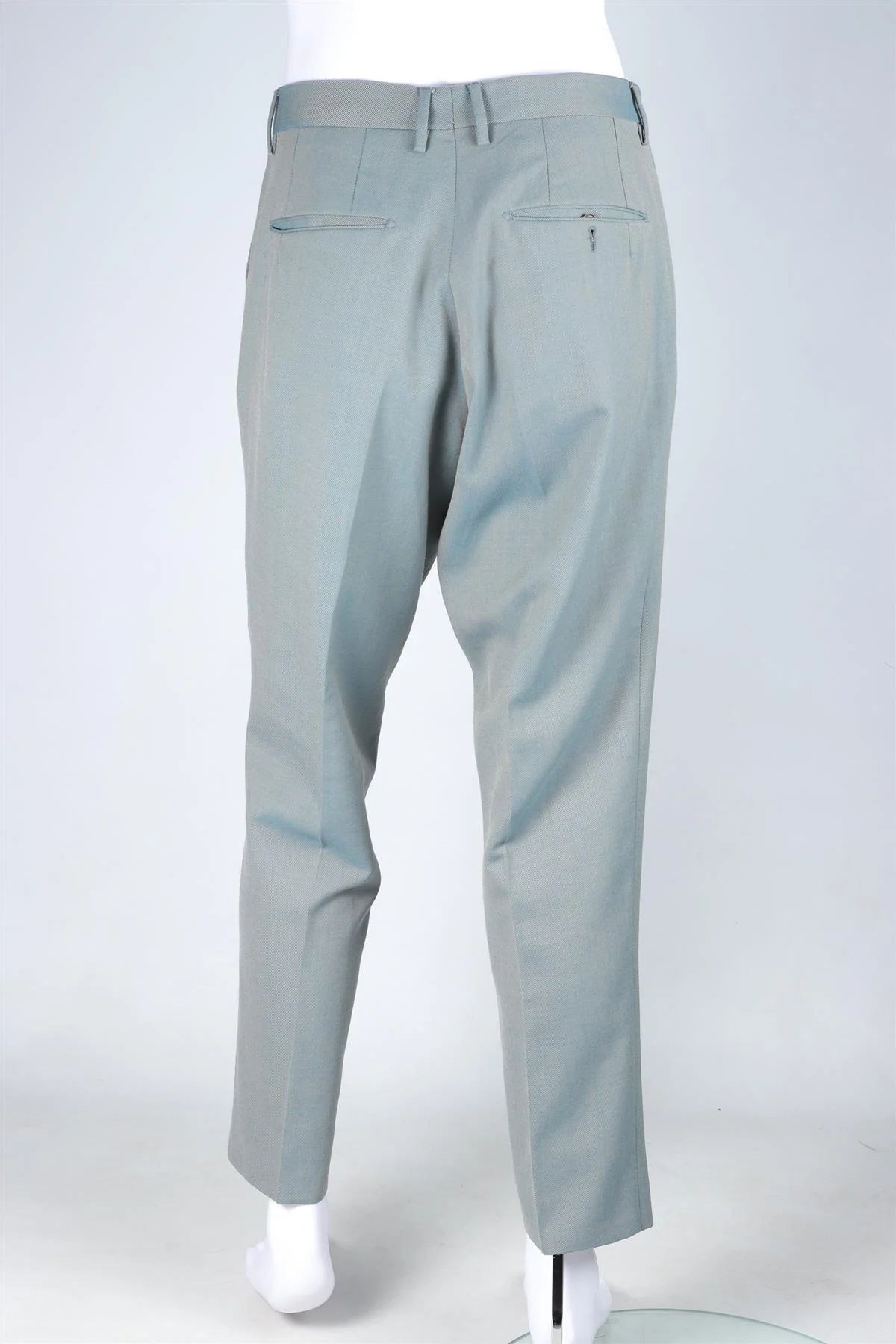 ETRO GREEN MEN'S WOOL STRAIGHT LEG PANTS IT 48 UK/US W32 - Image 4