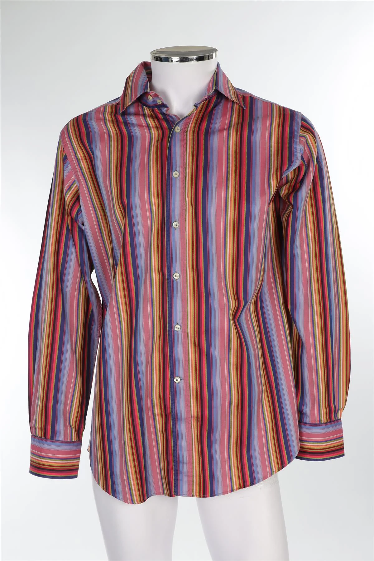 ETRO MEN'S MULTI COTTON SHIRT UK/US 42 - Image 2