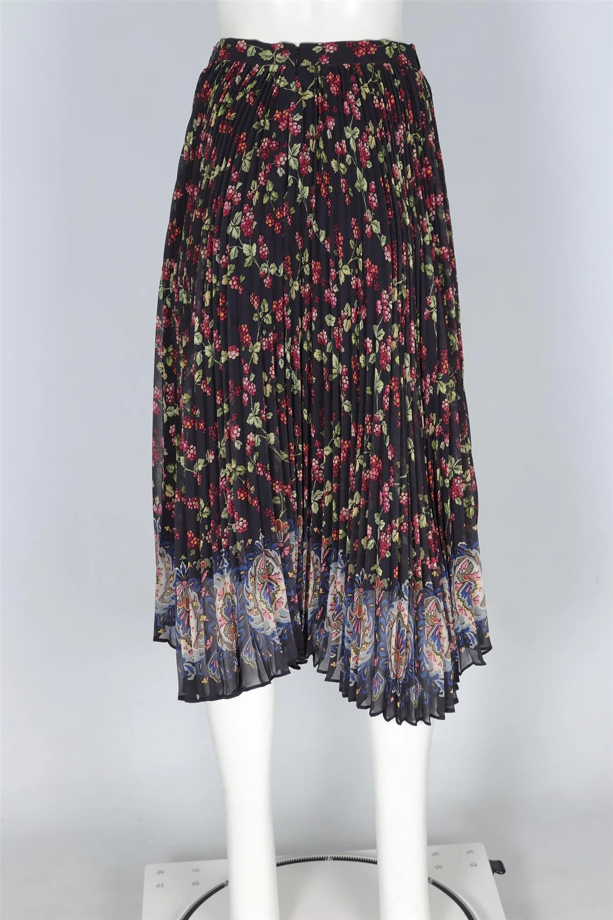 ETRO MULTI CHIFFON MIDI SKIRT IT 40 UK 8 - Image 4