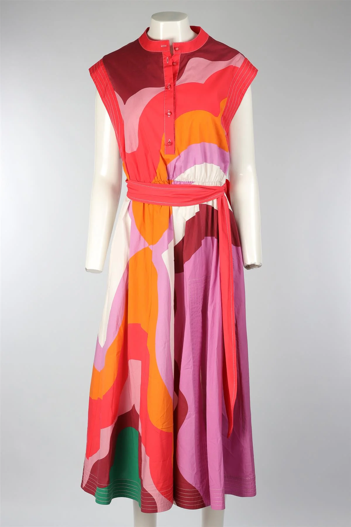 ETRO MULTI COTTON MAXI DRESS IT 46 UK 14 - Image 2