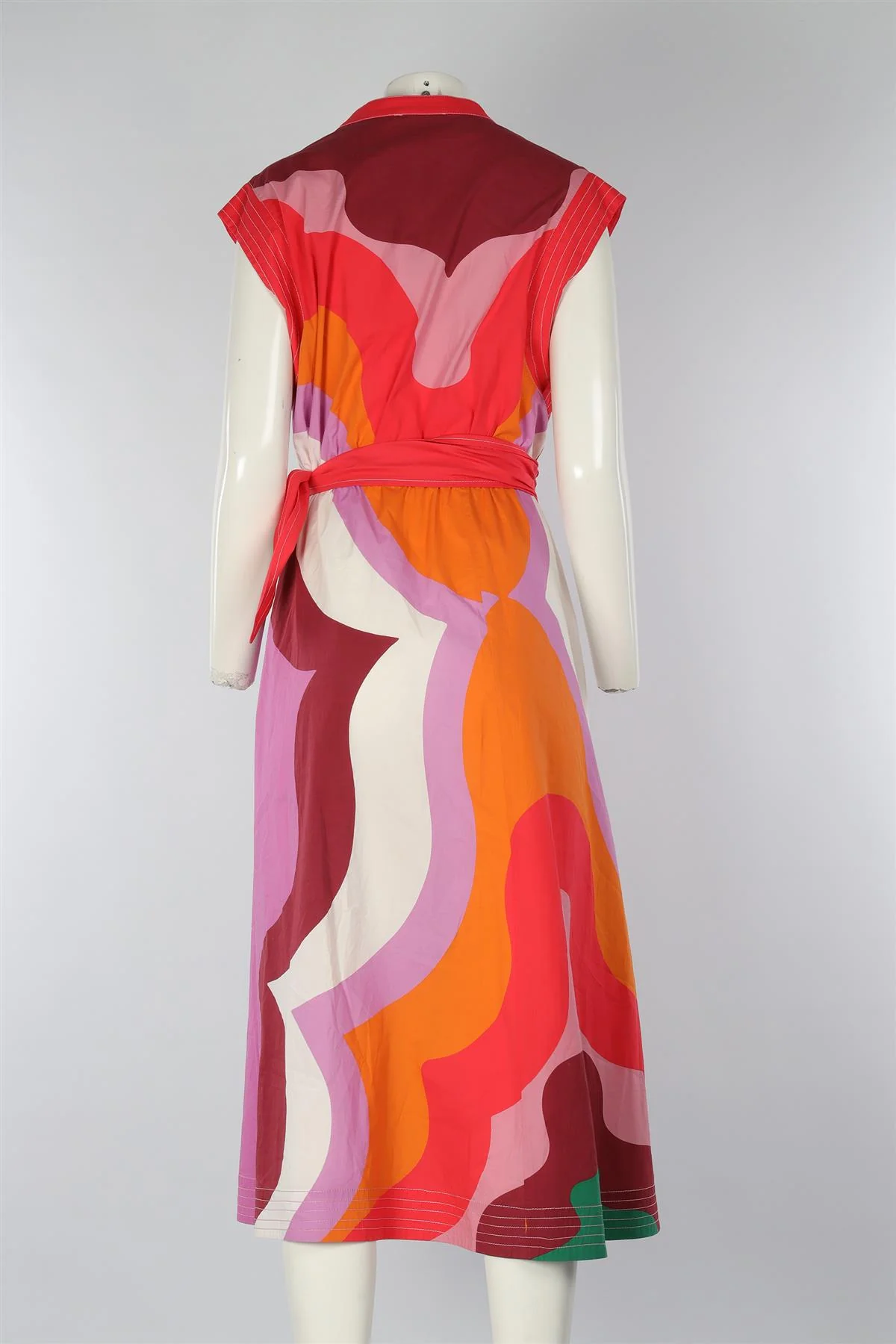 ETRO MULTI COTTON MAXI DRESS IT 46 UK 14 - Image 4