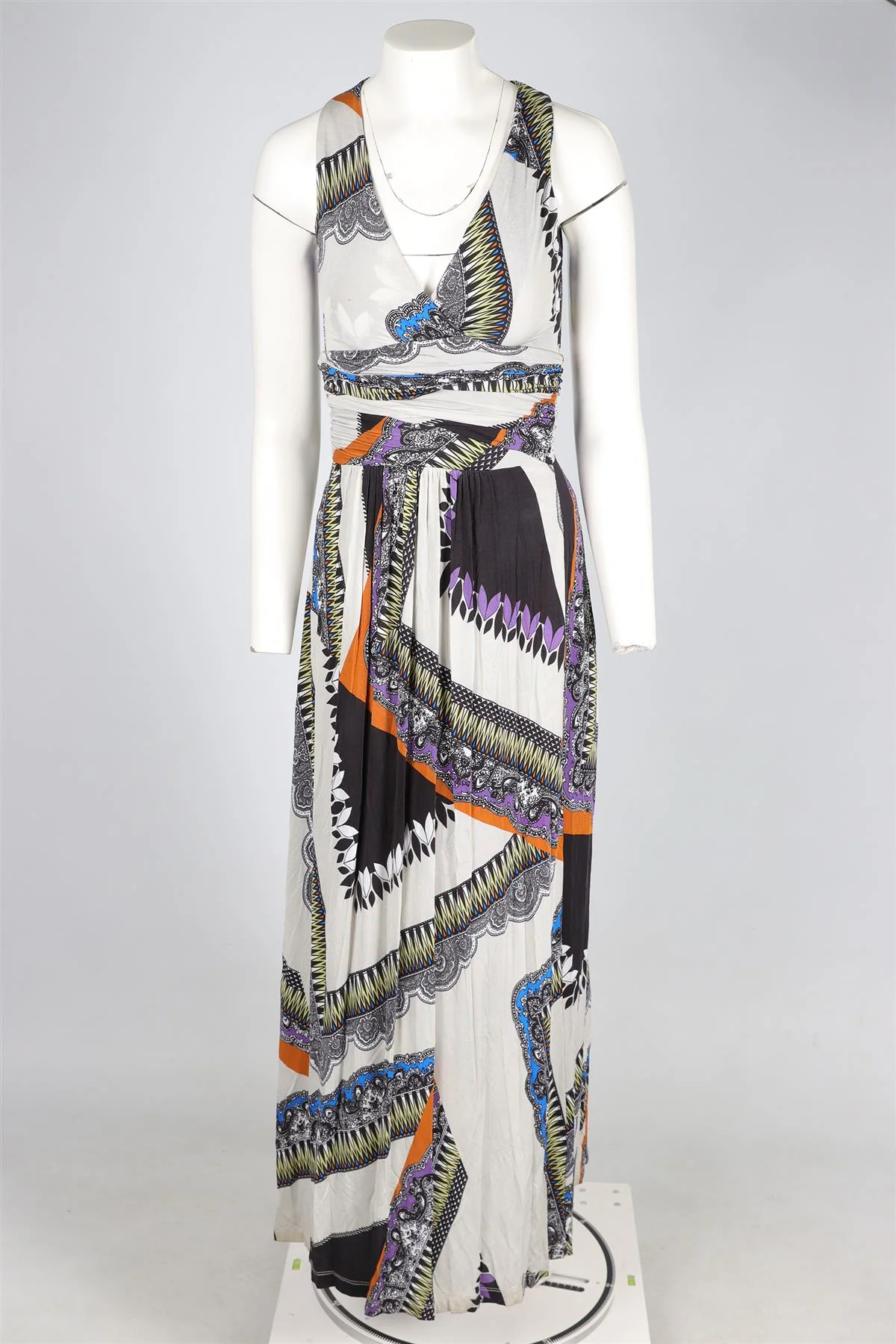 ETRO MULTI JERSEY MAXI DRESS IT 38 UK 6 - Image 2