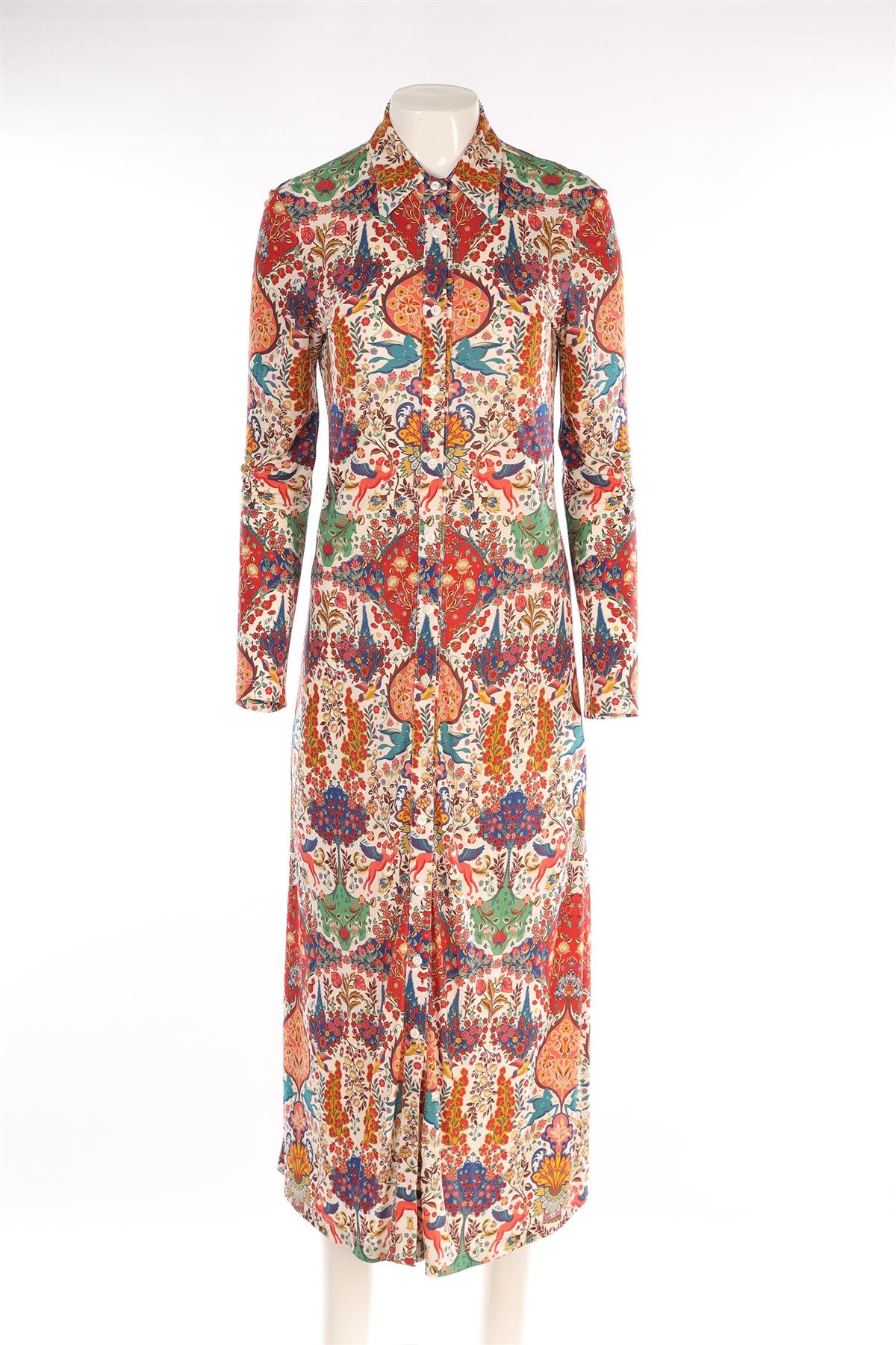 ETRO MULTI JERSEY MIDI DRESS IT 40 UK 8 - Image 2
