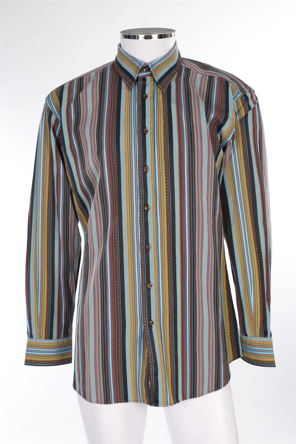 ETRO MULTI MEN'S COTTON SHIRT UK/US 42 - Image 2