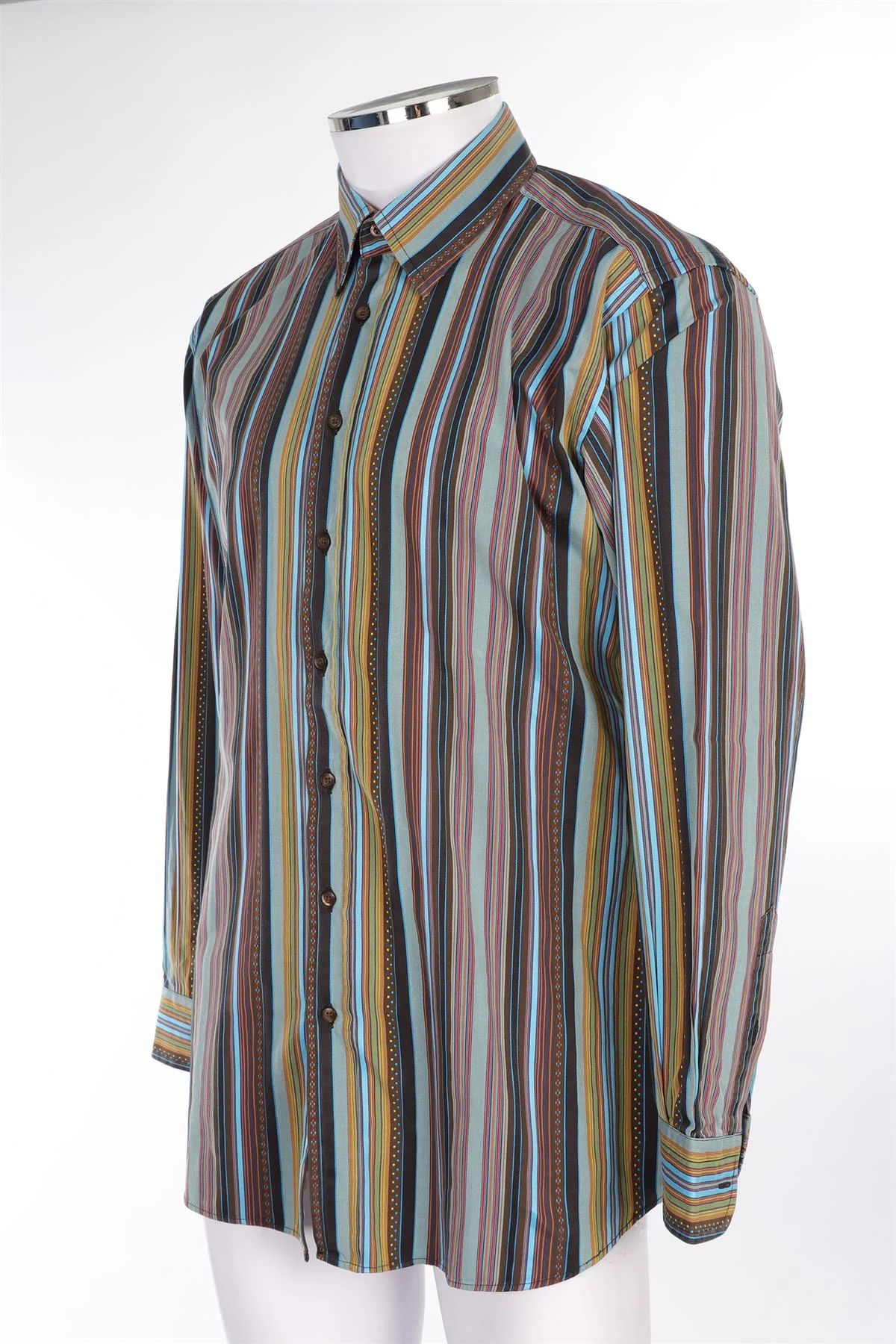 ETRO MULTI MEN'S COTTON SHIRT UK/US 42 - Image 3