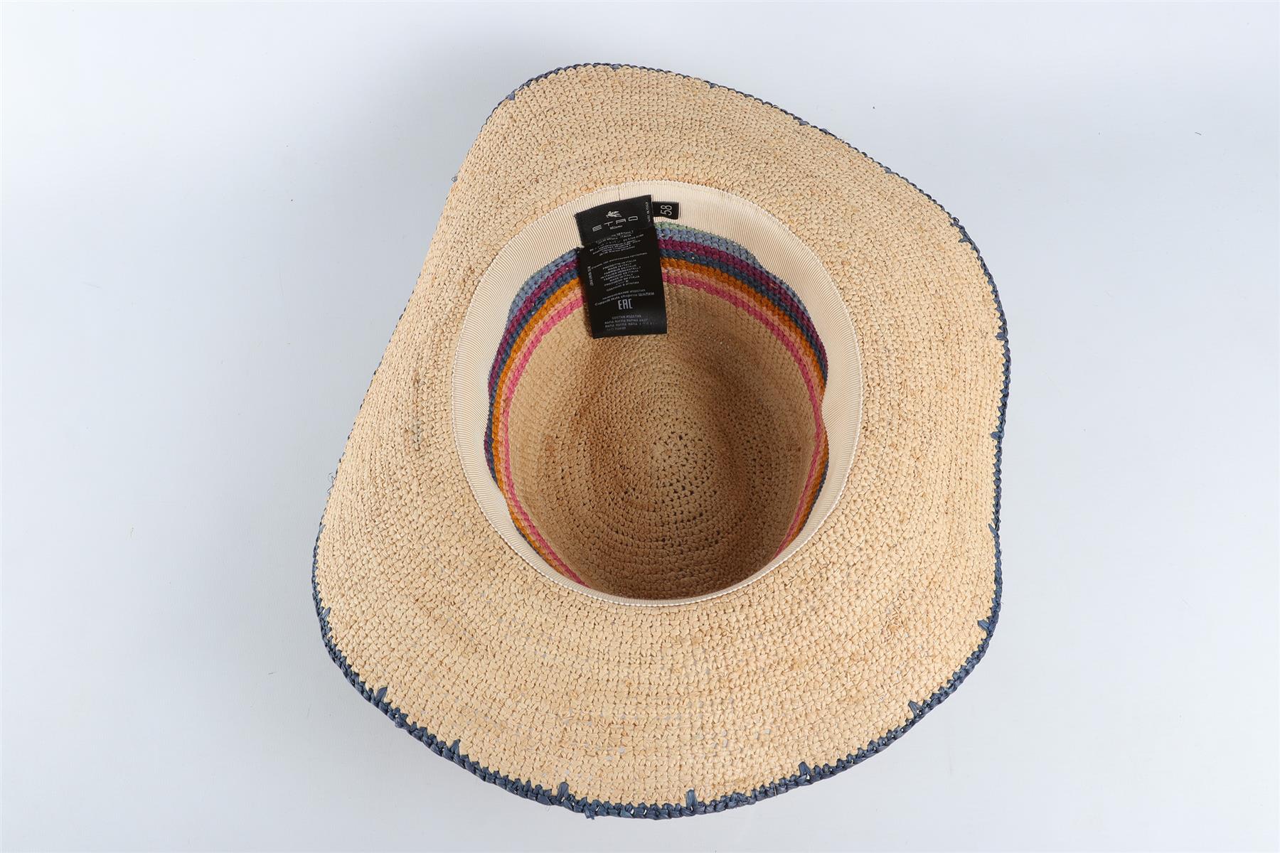ETRO MULTI RAFFIA HAT - Image 6