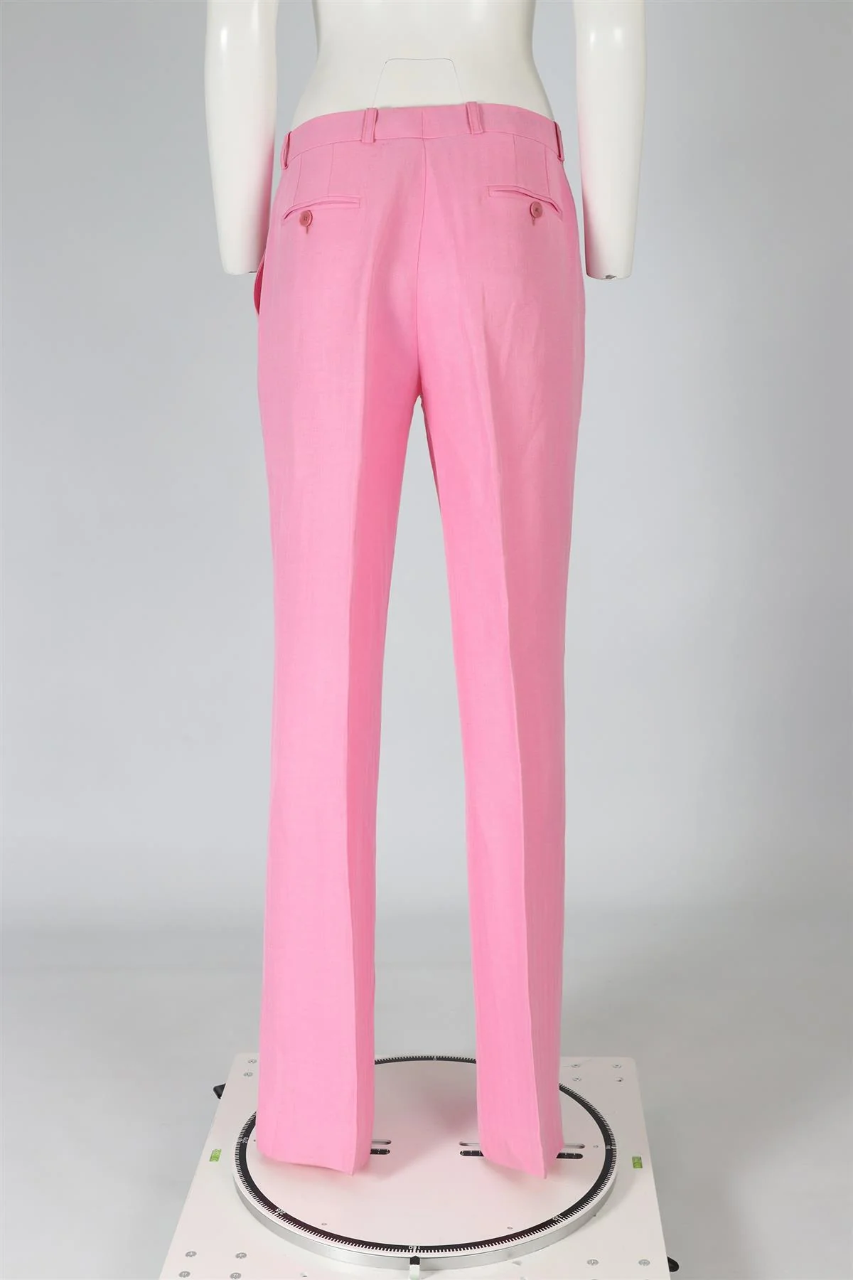 ETRO PINK LINEN BLEND PANTS IT 42 UK 10 - Image 4