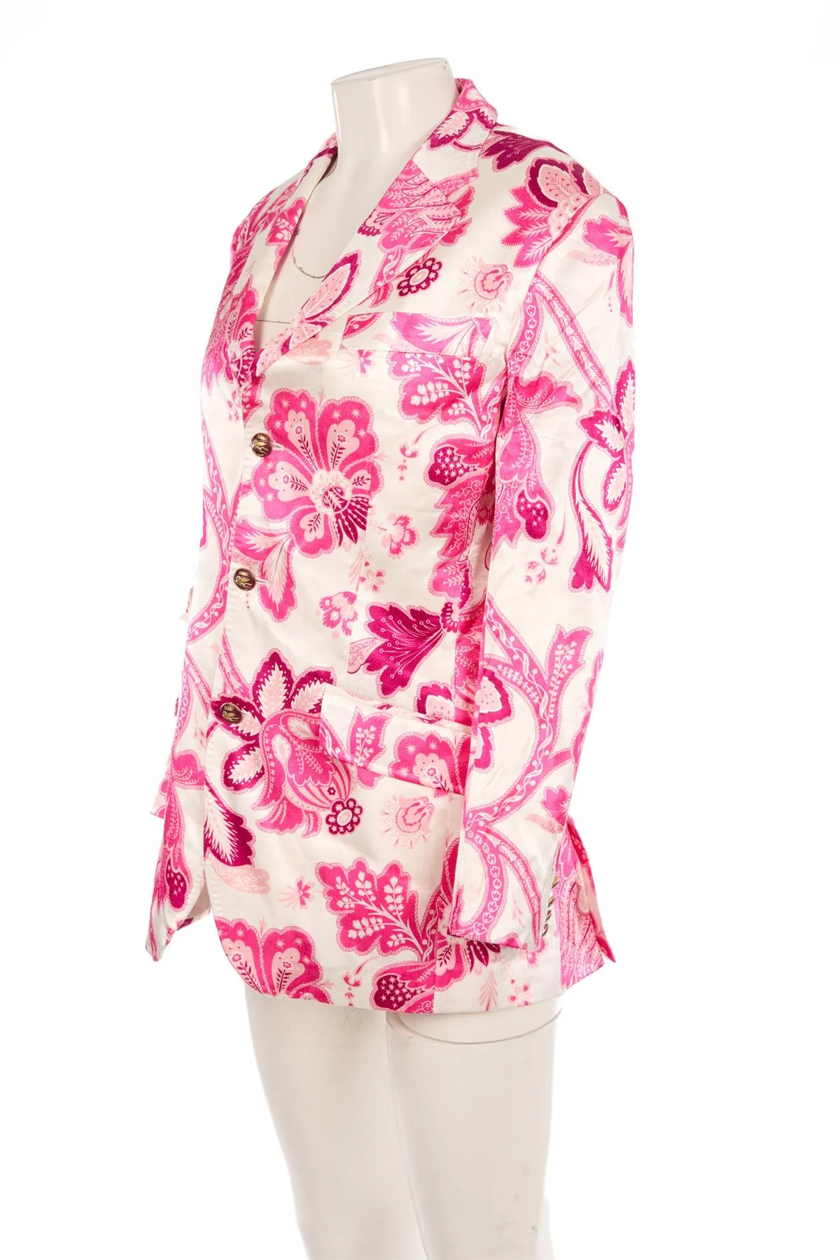 ETRO PINK SATIN BLAZER IT 42 UK 10 - Image 3