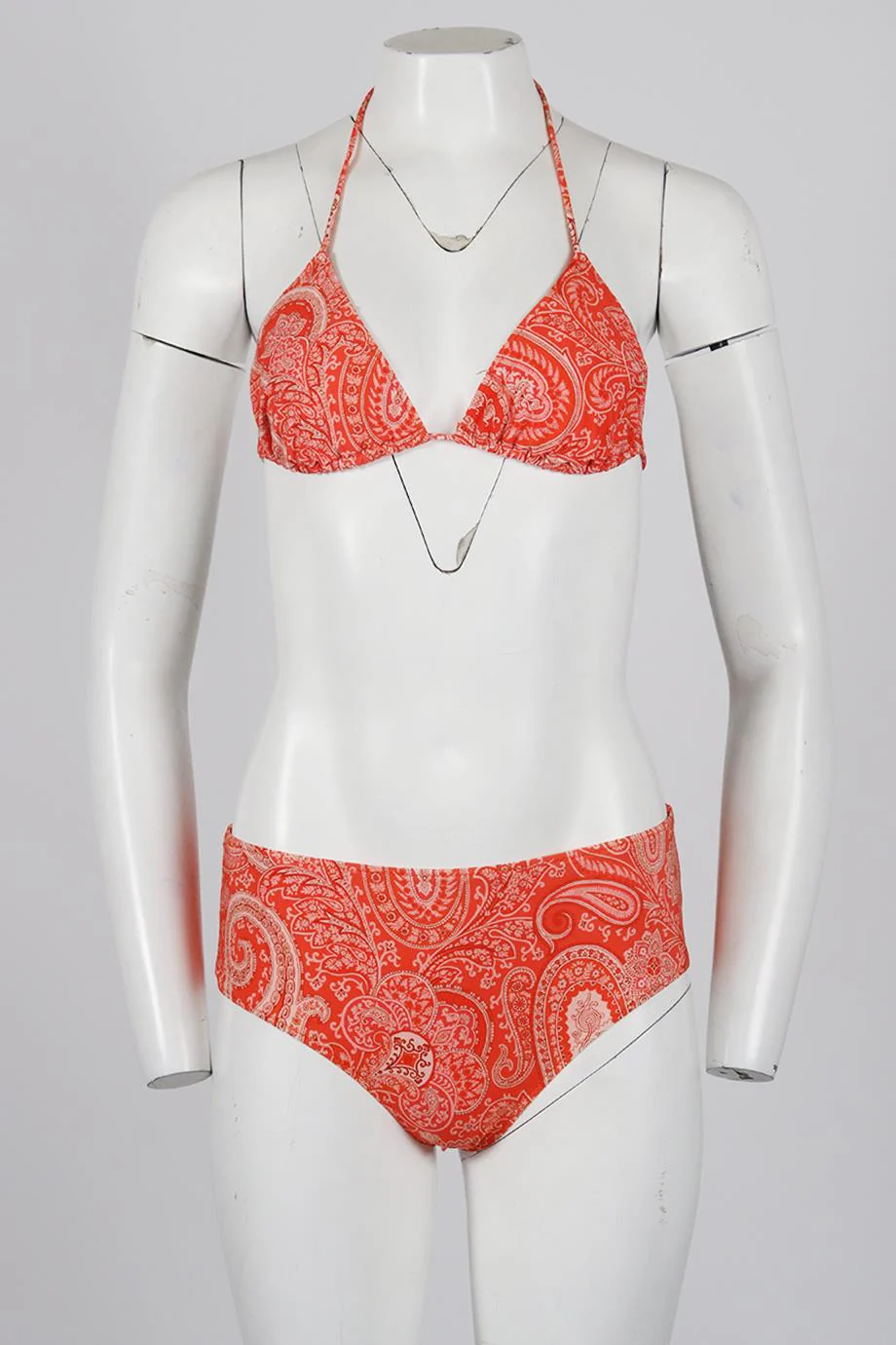 ETRO PRINTED STRETCH TRIANGLE BIKINI IT 42 UK 10 - Image 2