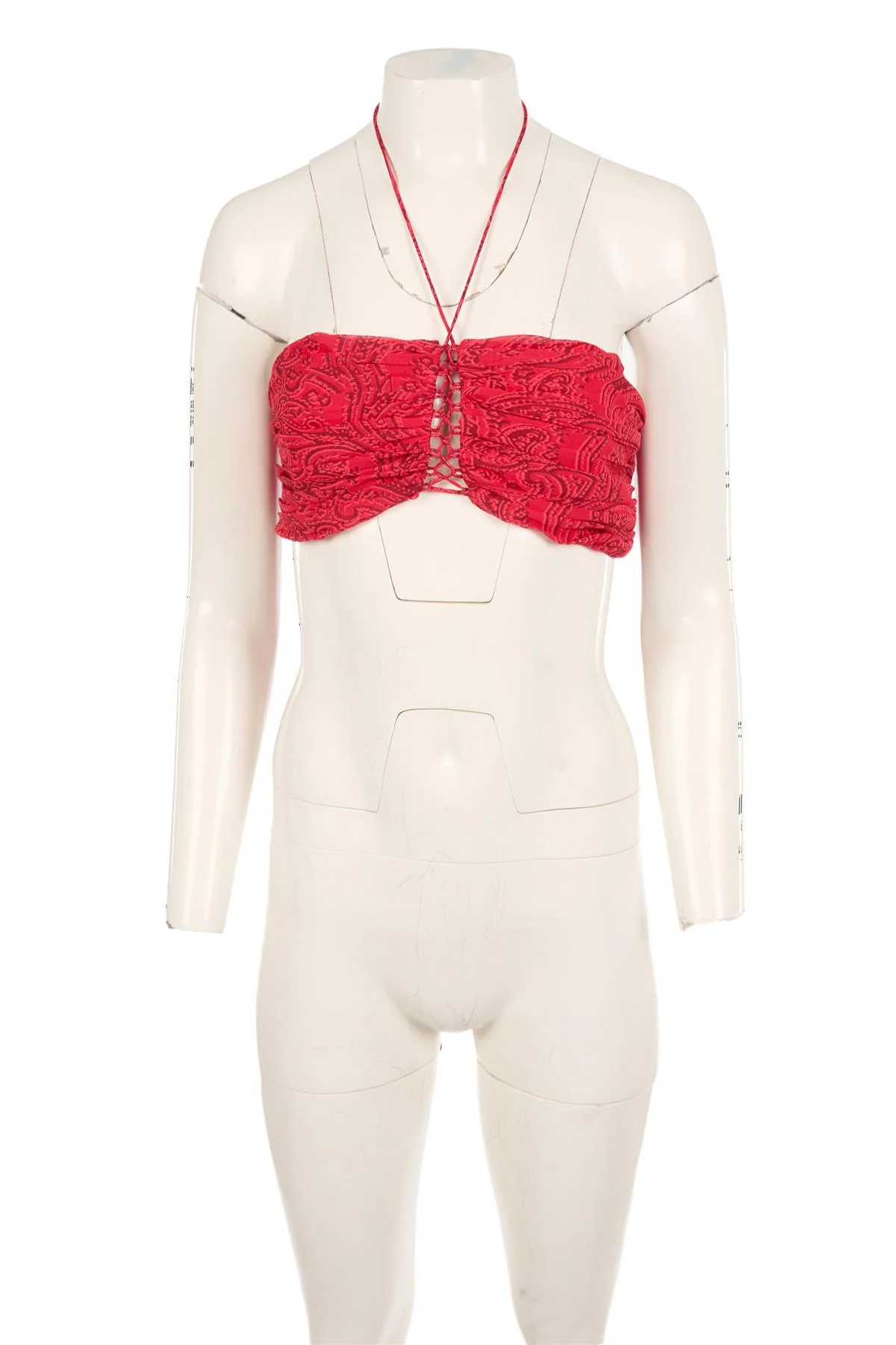 ETRO RED CHIFFON TOP IT 42 UK 10 - Image 2