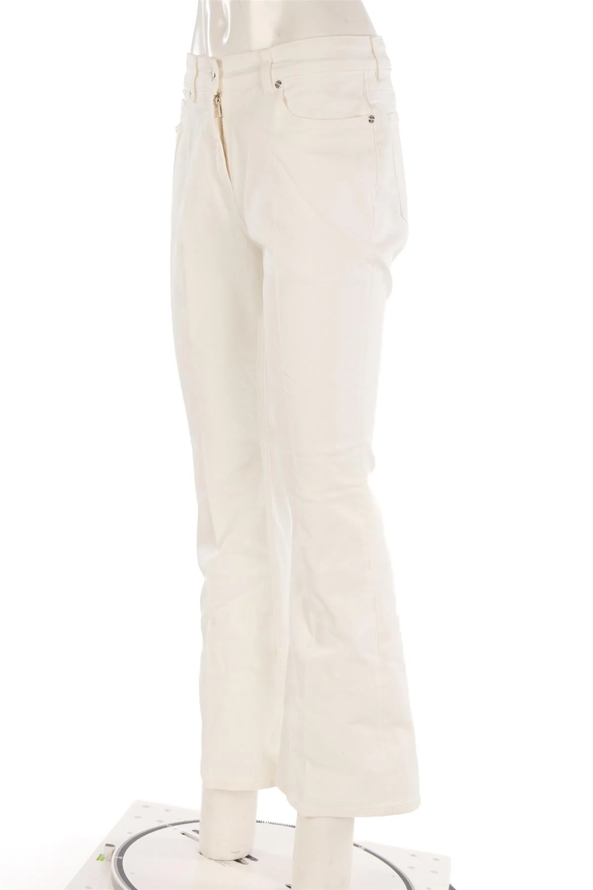 ETRO WHITE HIGH RISE FLARED JEANS W29 UK 10-12 - Image 3